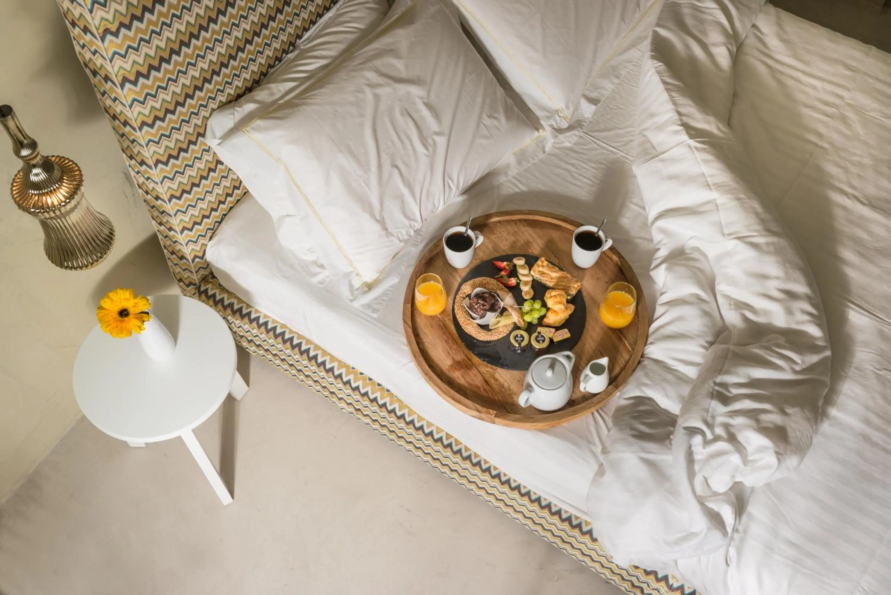 Bedroom, Bed in Mythical Blue Luxury Suites