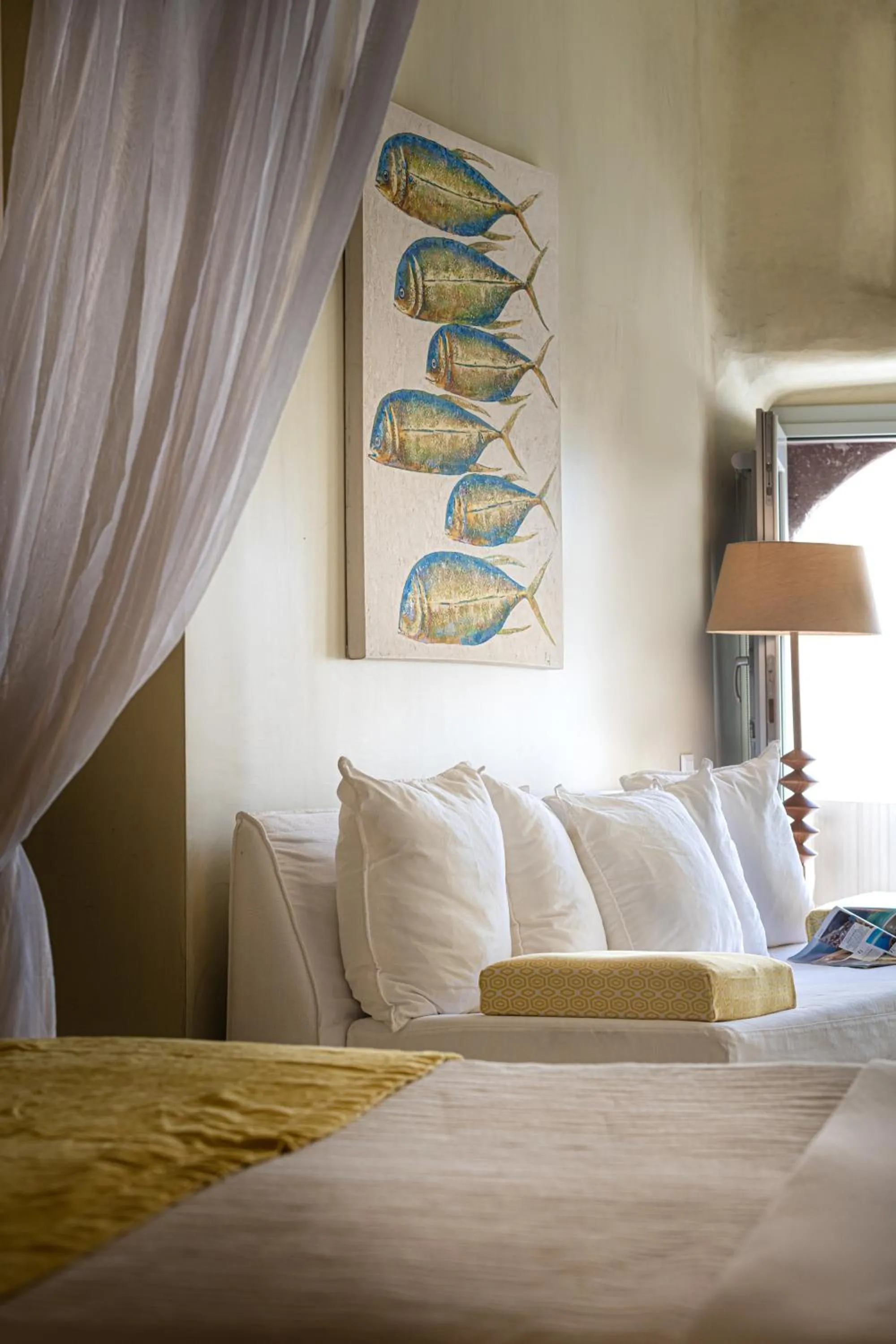 Bed in Mythical Blue Luxury Suites