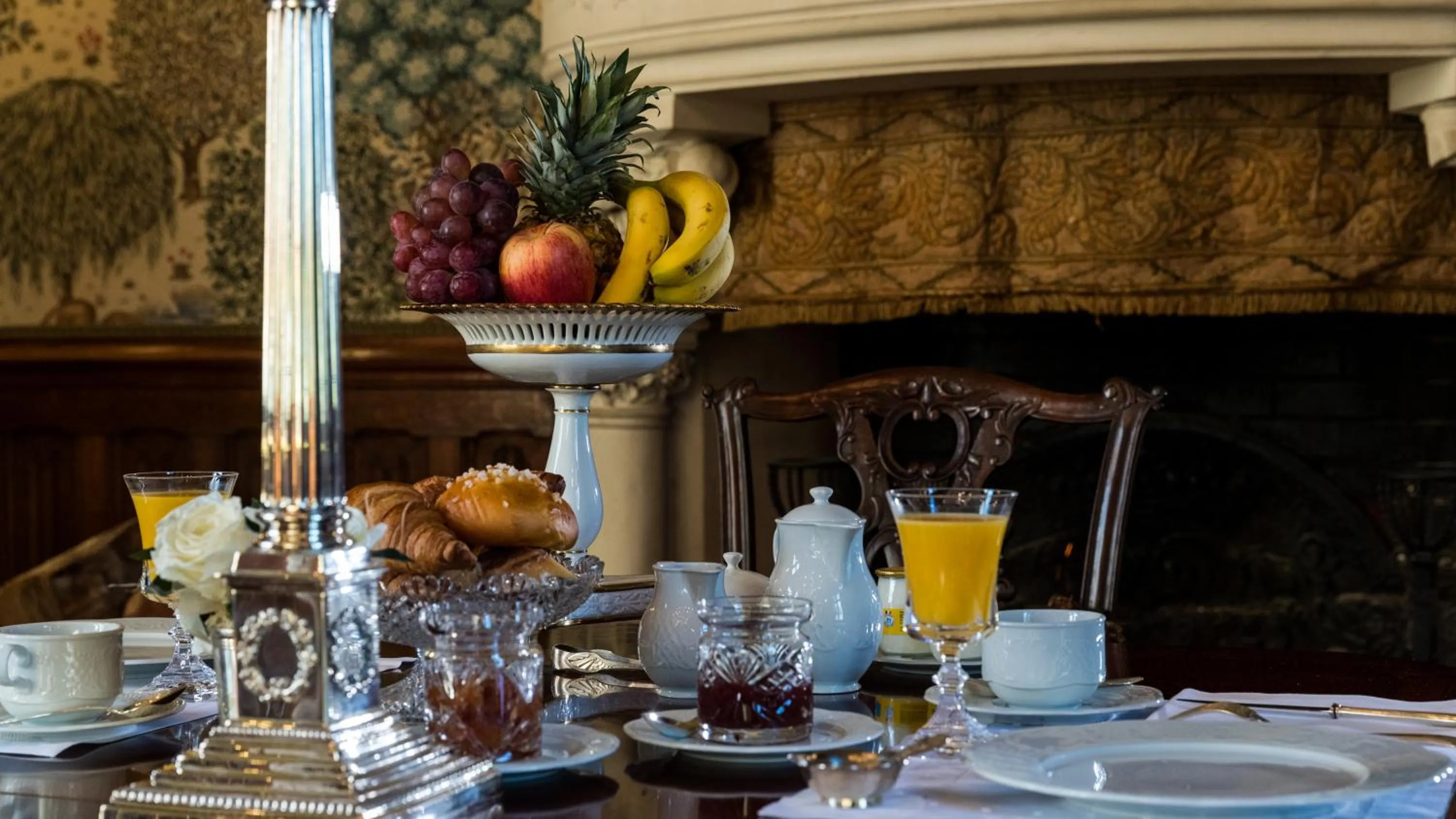 Breakfast in Château de Beauvais