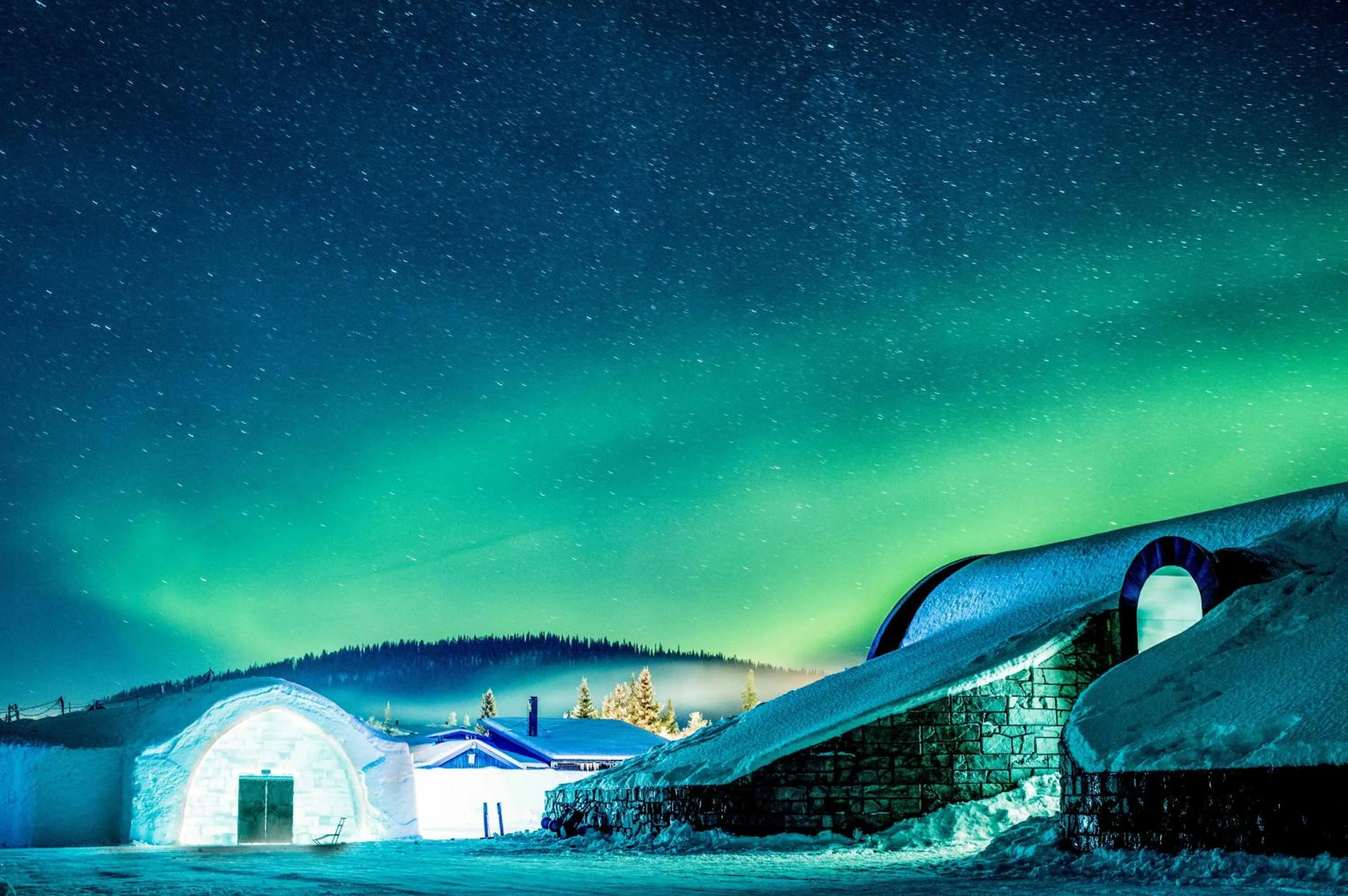 Facade/entrance in IceHotel
