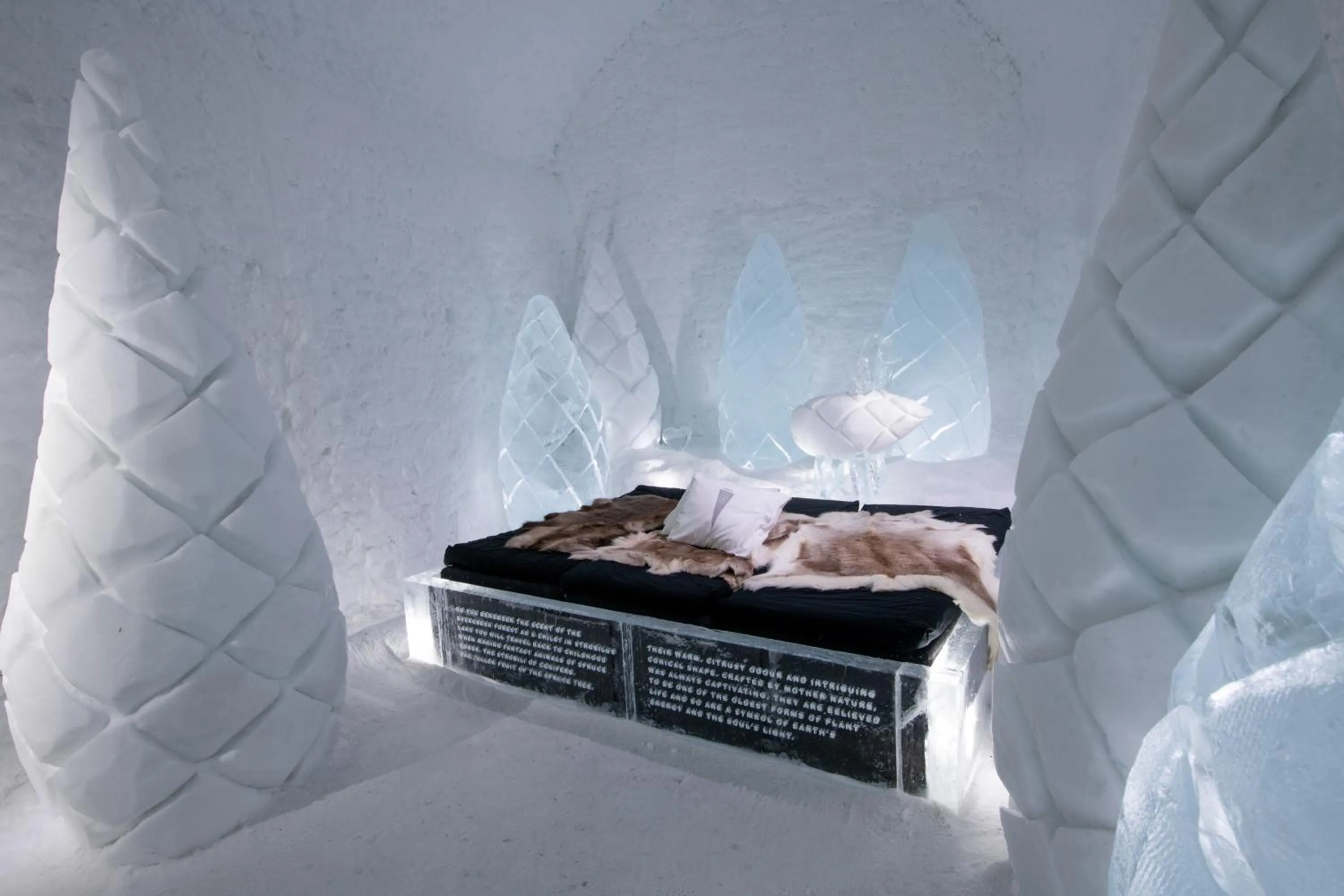Photo of the whole room in IceHotel
