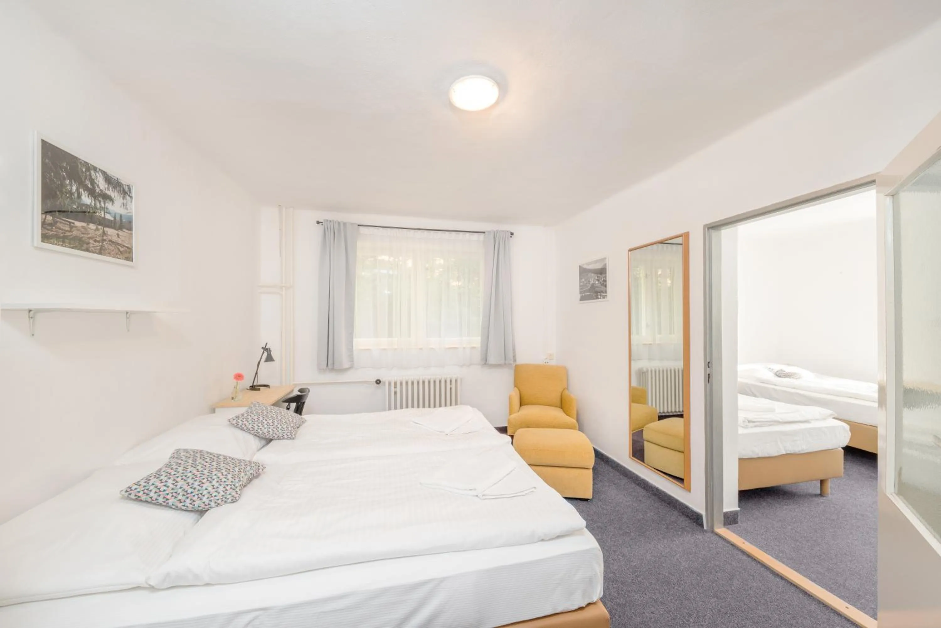 Bedroom, Bed in Hotel Horní Pramen