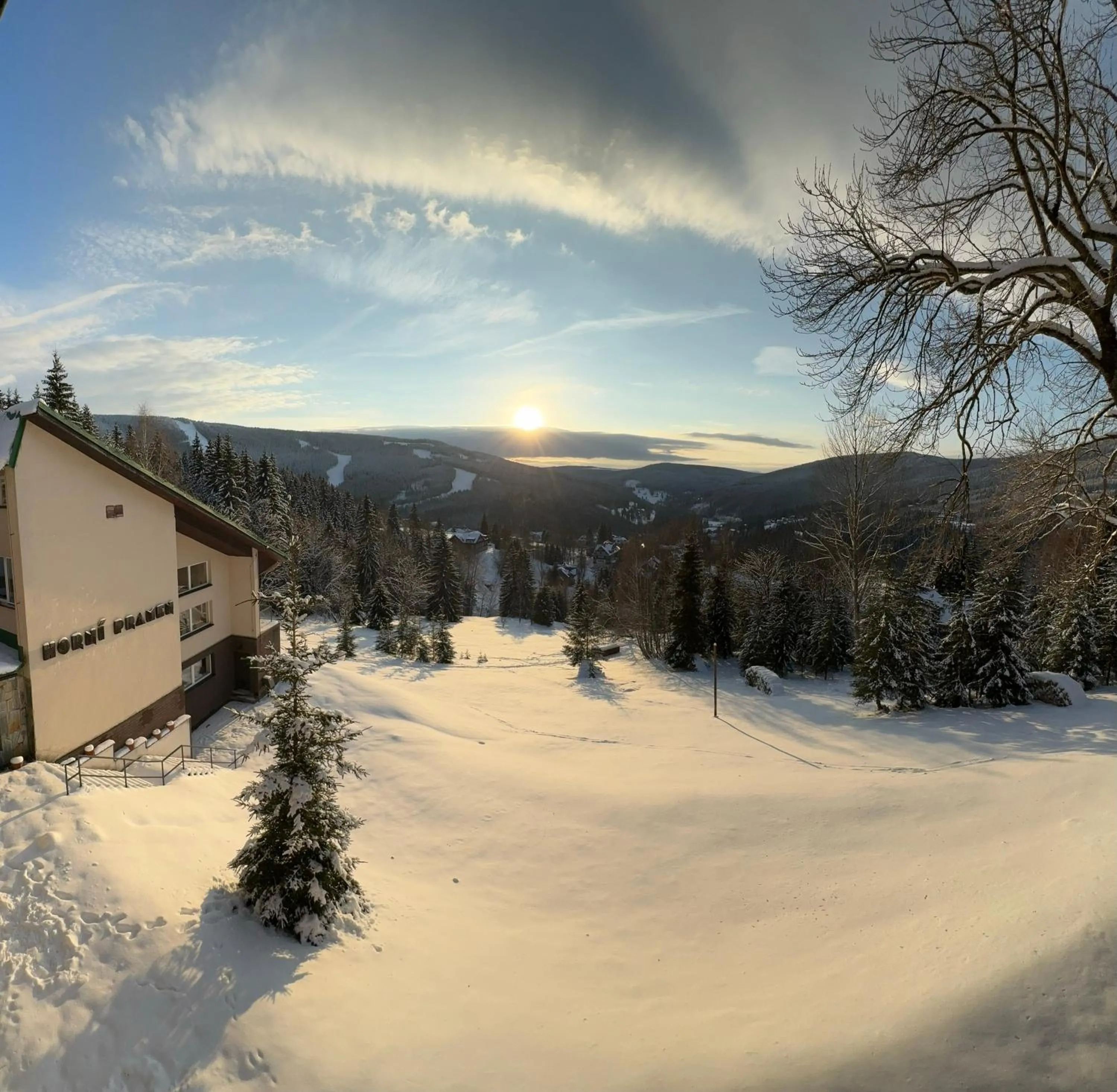 Mountain view in Hotel Horní Pramen