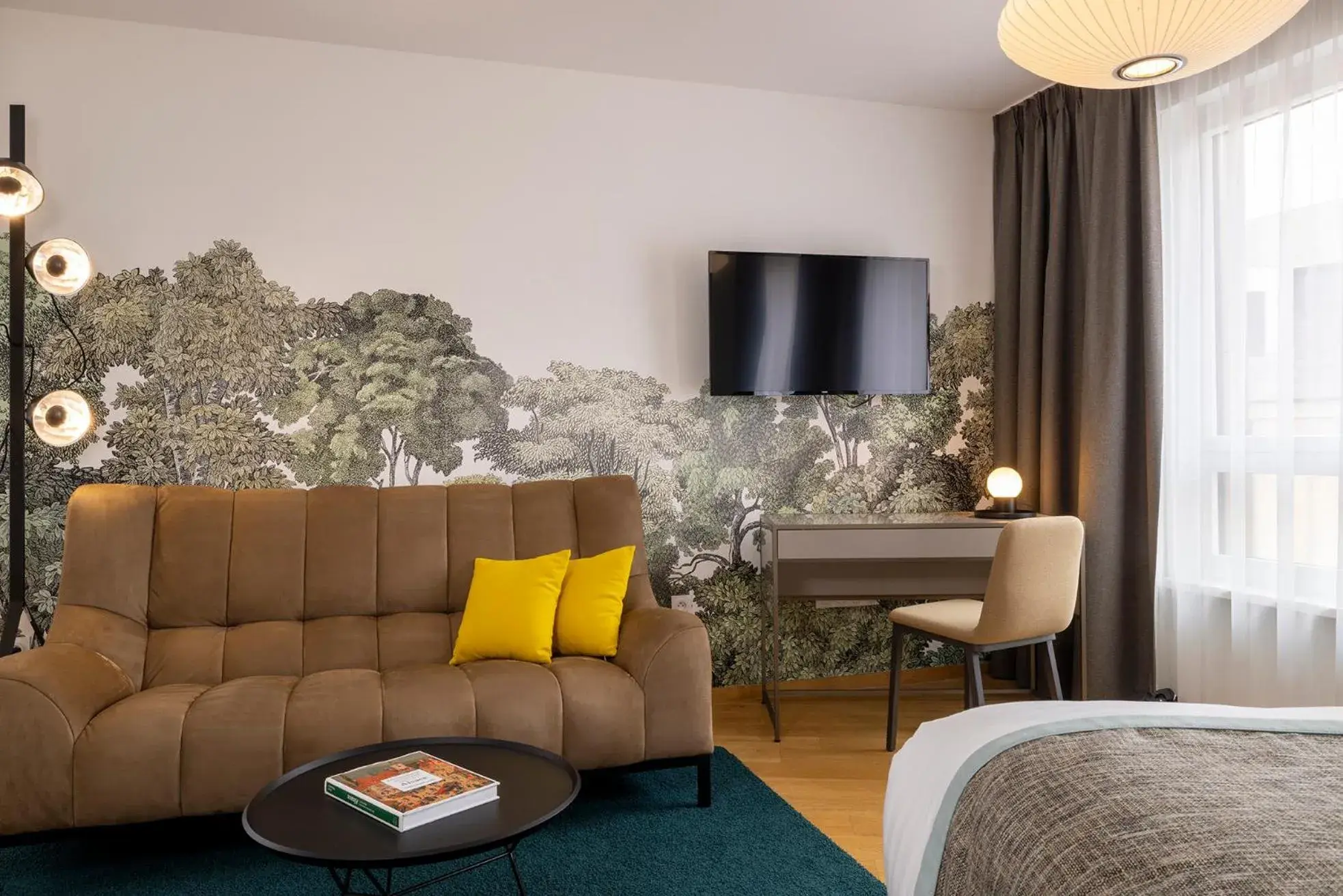 Seating area, Bed in Hôtel Du Dragon Seating area, Bed in Hôtel Du Dragon