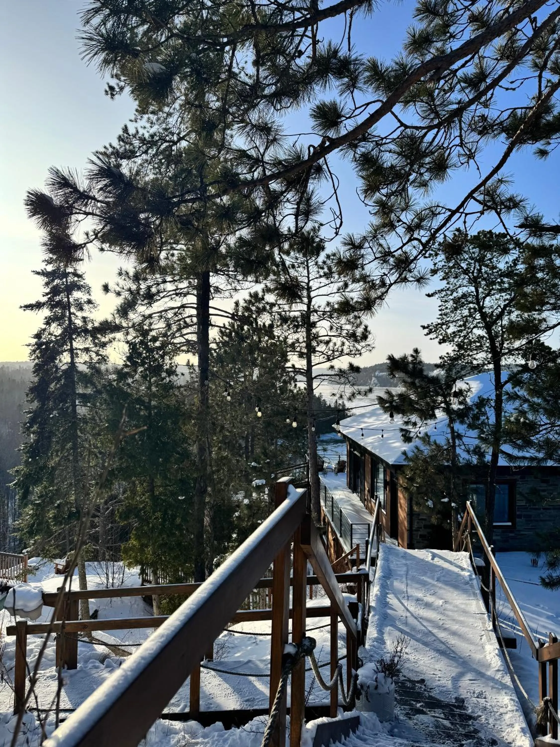 Patio in Gîte du Haut des Arbres