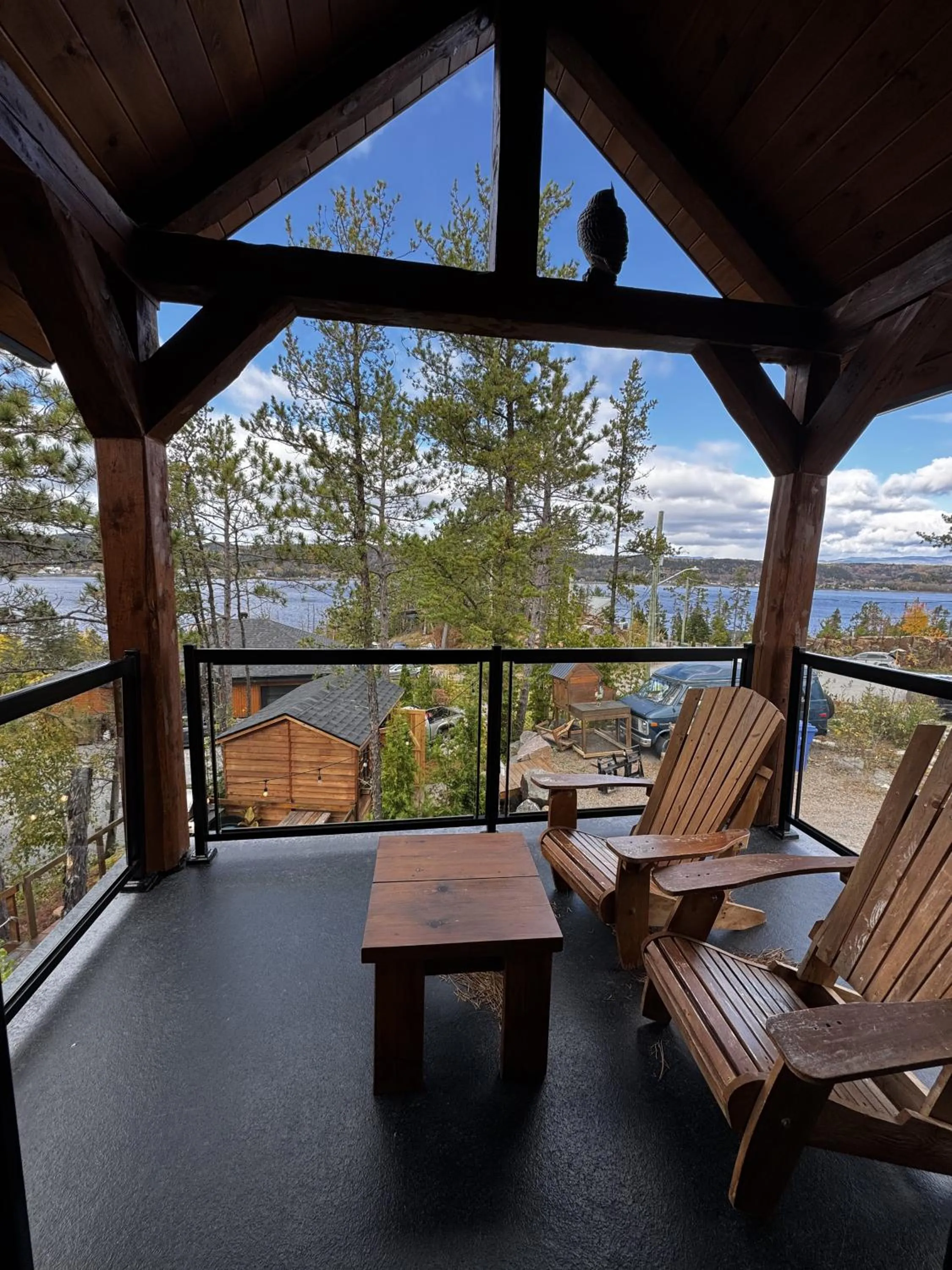 Balcony/Terrace in Gîte du Haut des Arbres
