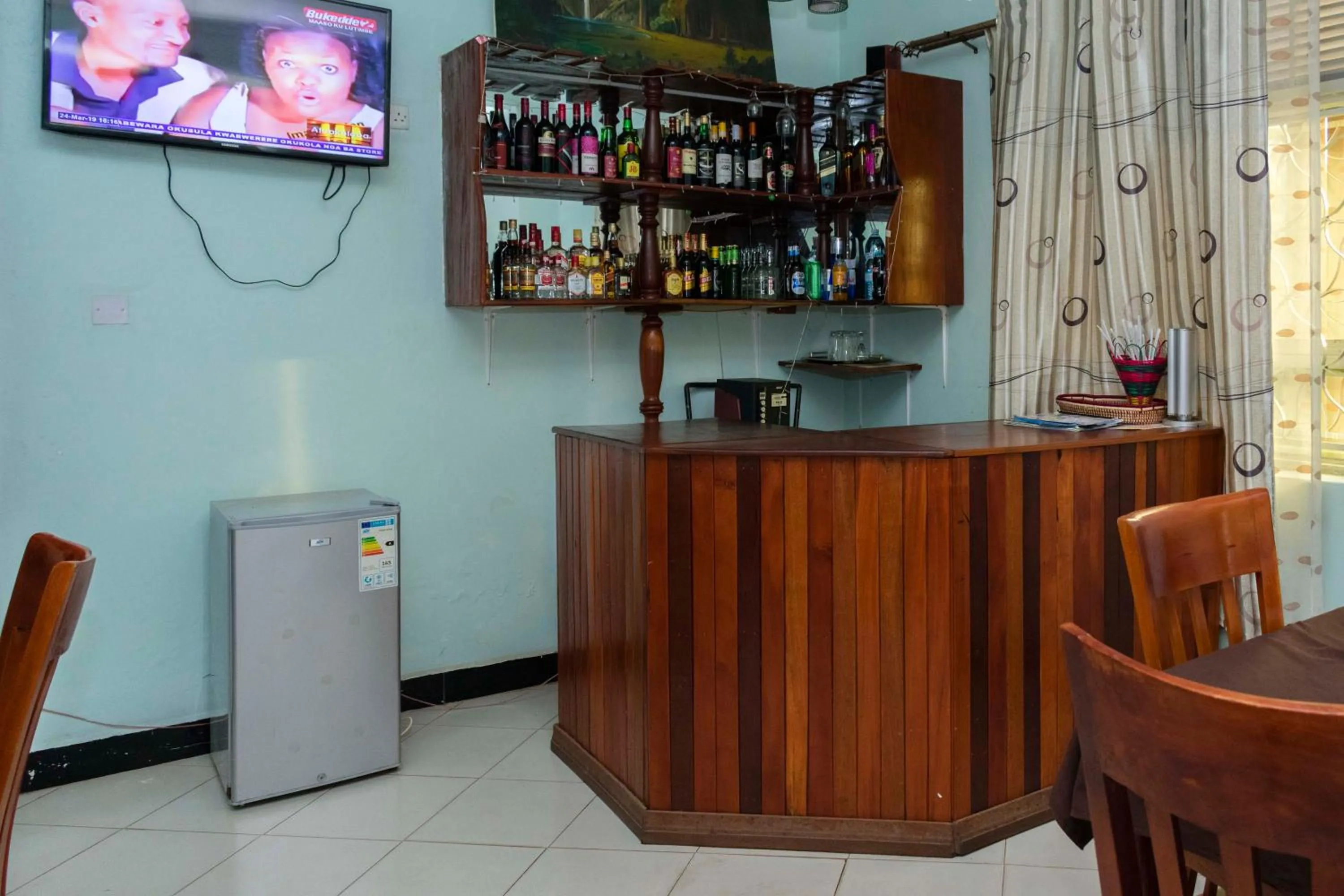 Communal lounge/ TV room in Relief Motel Fort Portal