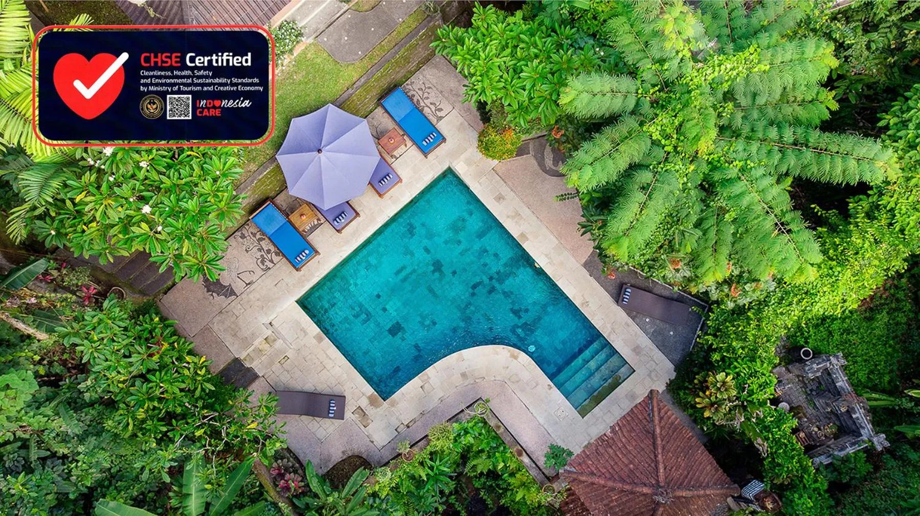 Swimming pool in Kebun Indah Ubud
