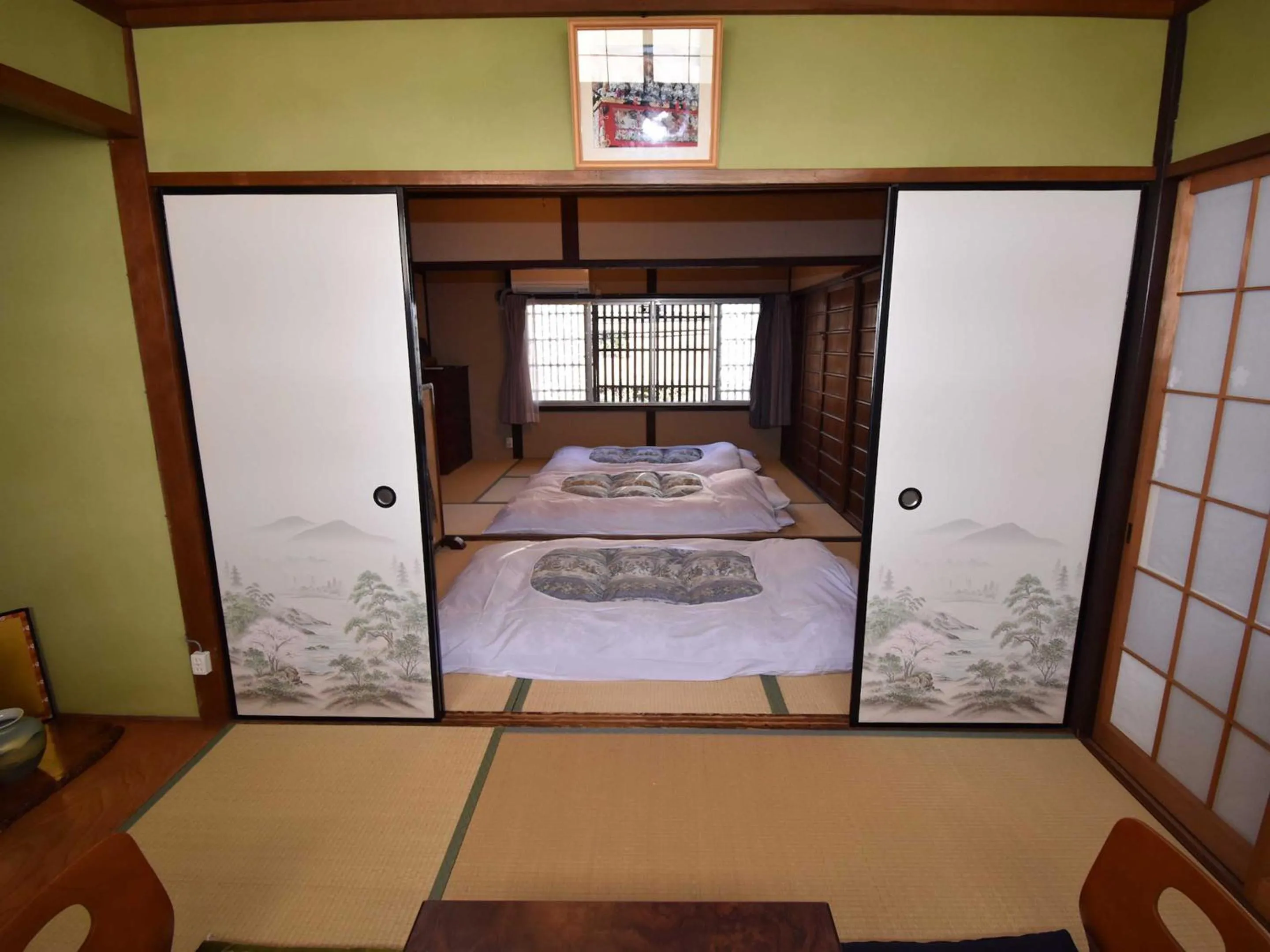 Photo of the whole room, Bed in K-style kinkakuji