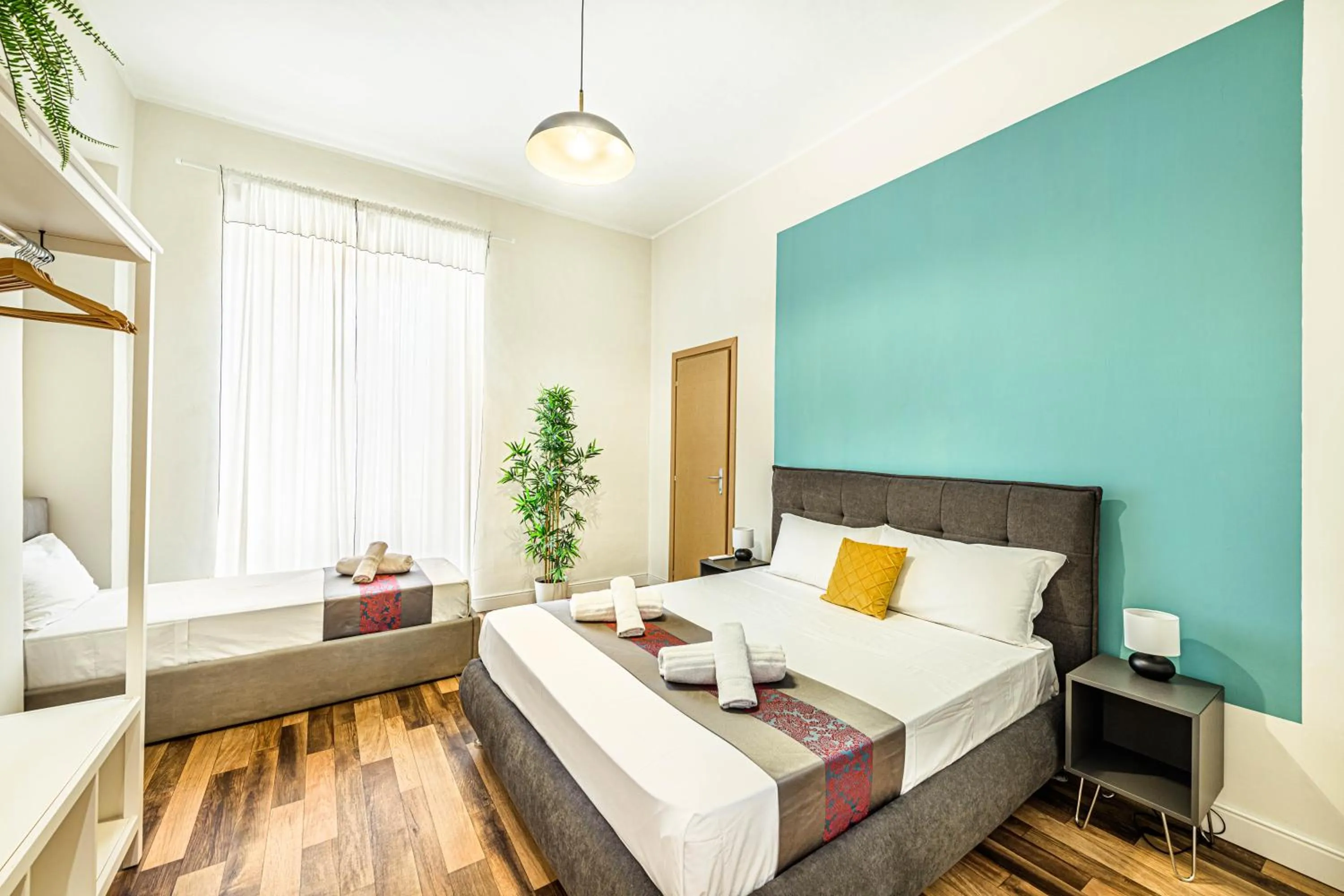 Bedroom, Bed in Rome Aparts