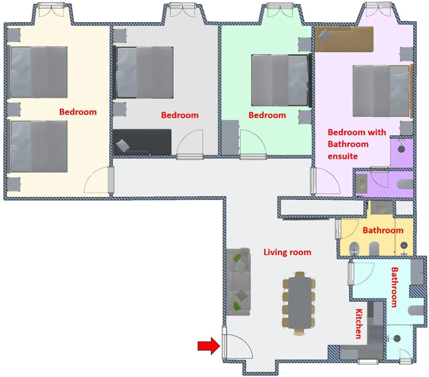 Floor plan in Rome Aparts