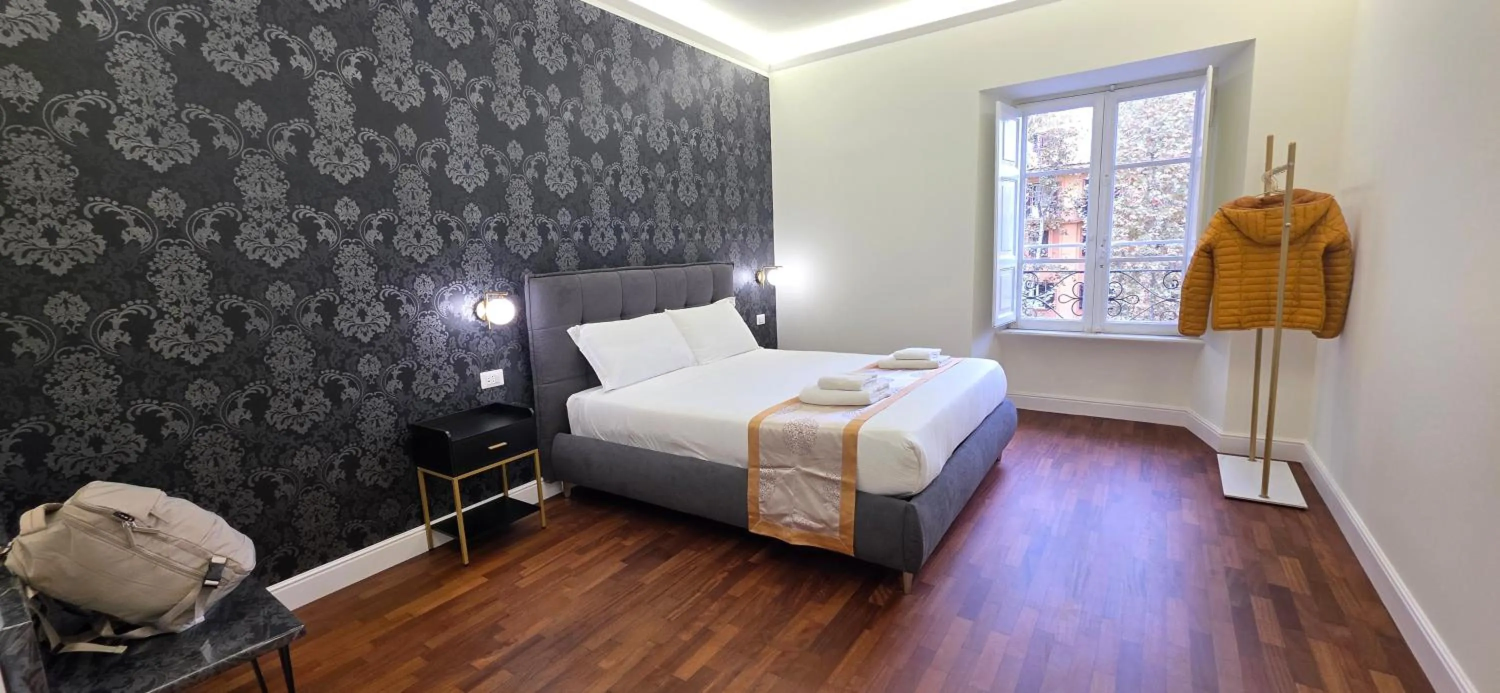 Bedroom, Bed in Rome Aparts