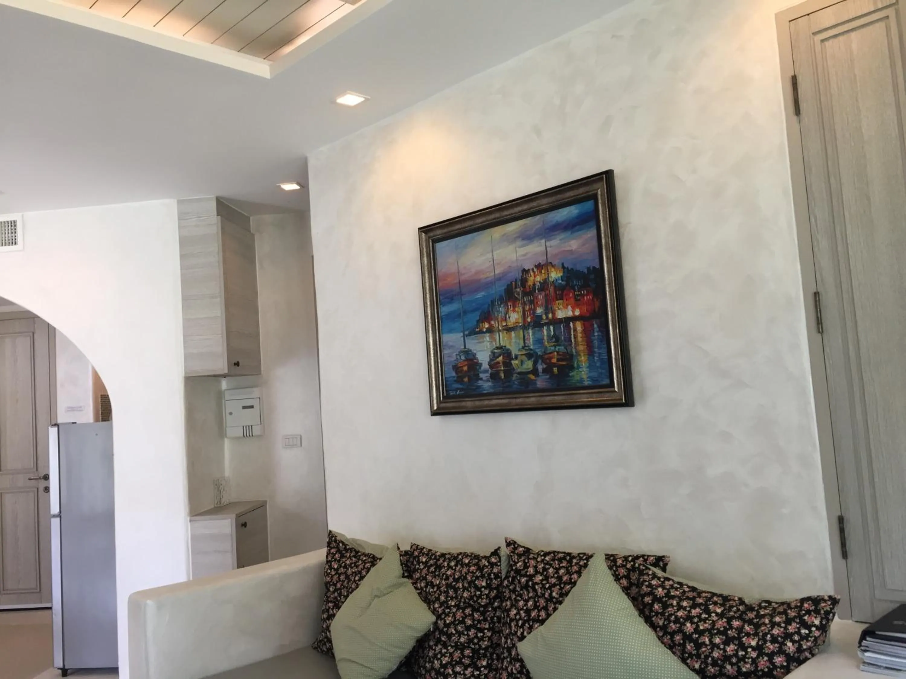 Living room in The Chelona pool access by Away