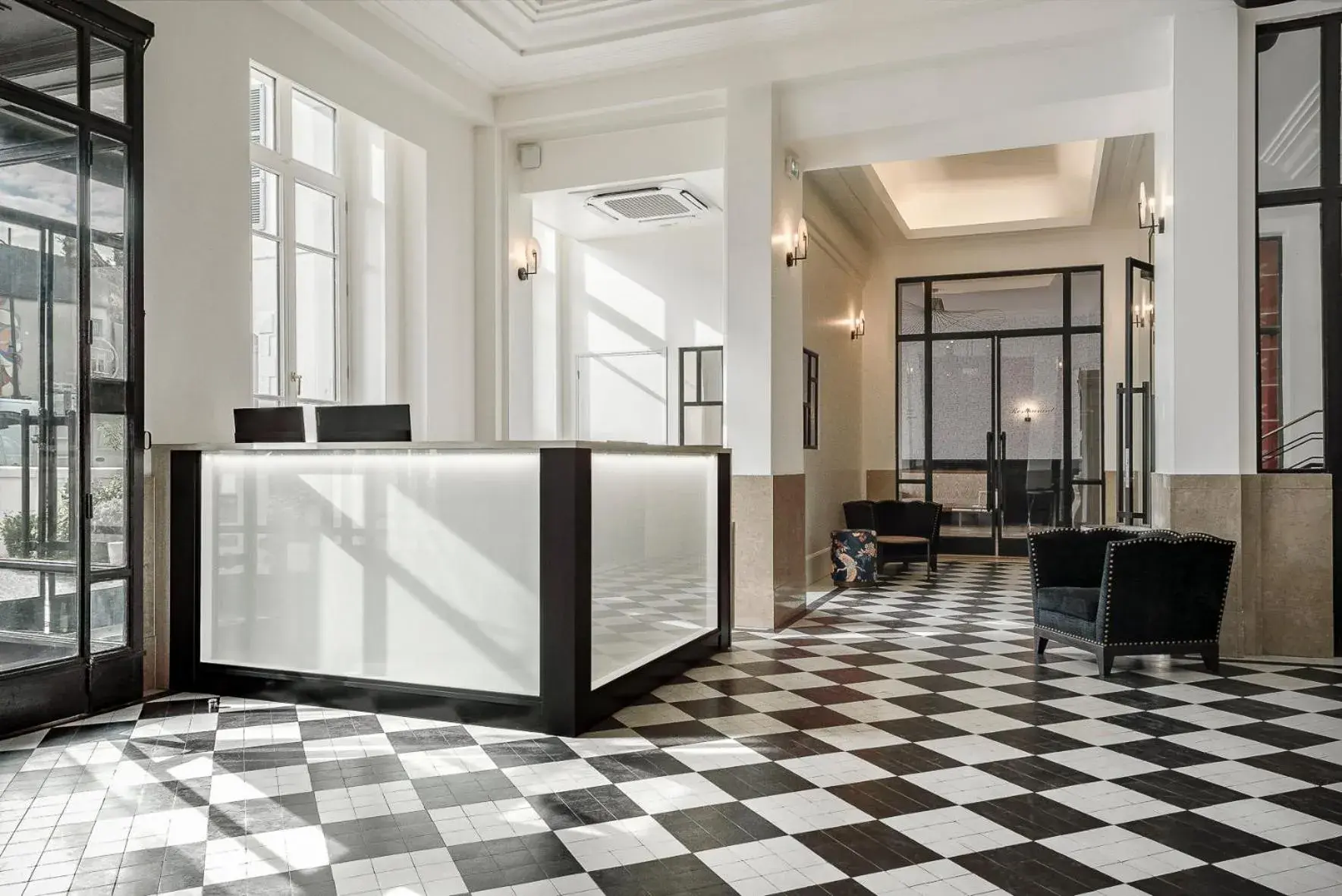 Lobby or reception in Hôtel de la Poste Lobby or reception in Hôtel de la Poste