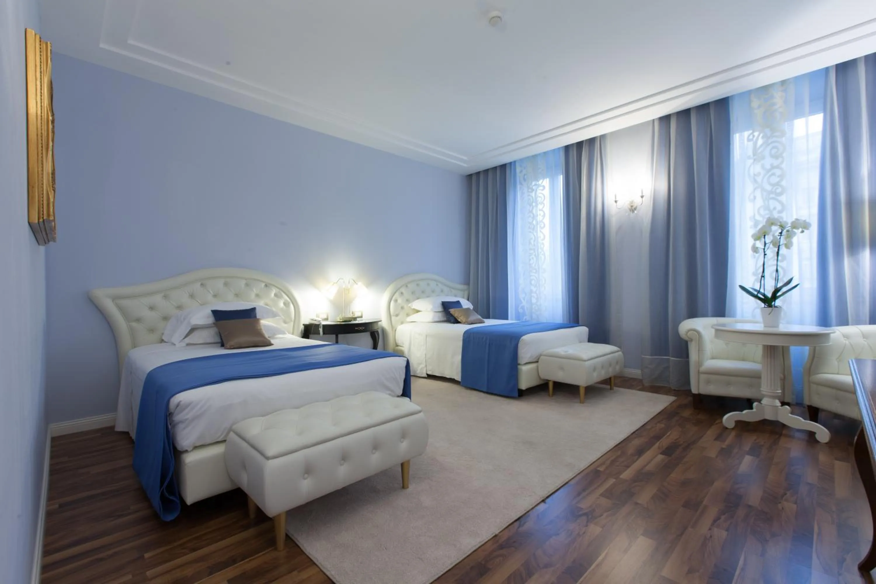 Bedroom, Bed in Grand Hotel Salsomaggiore