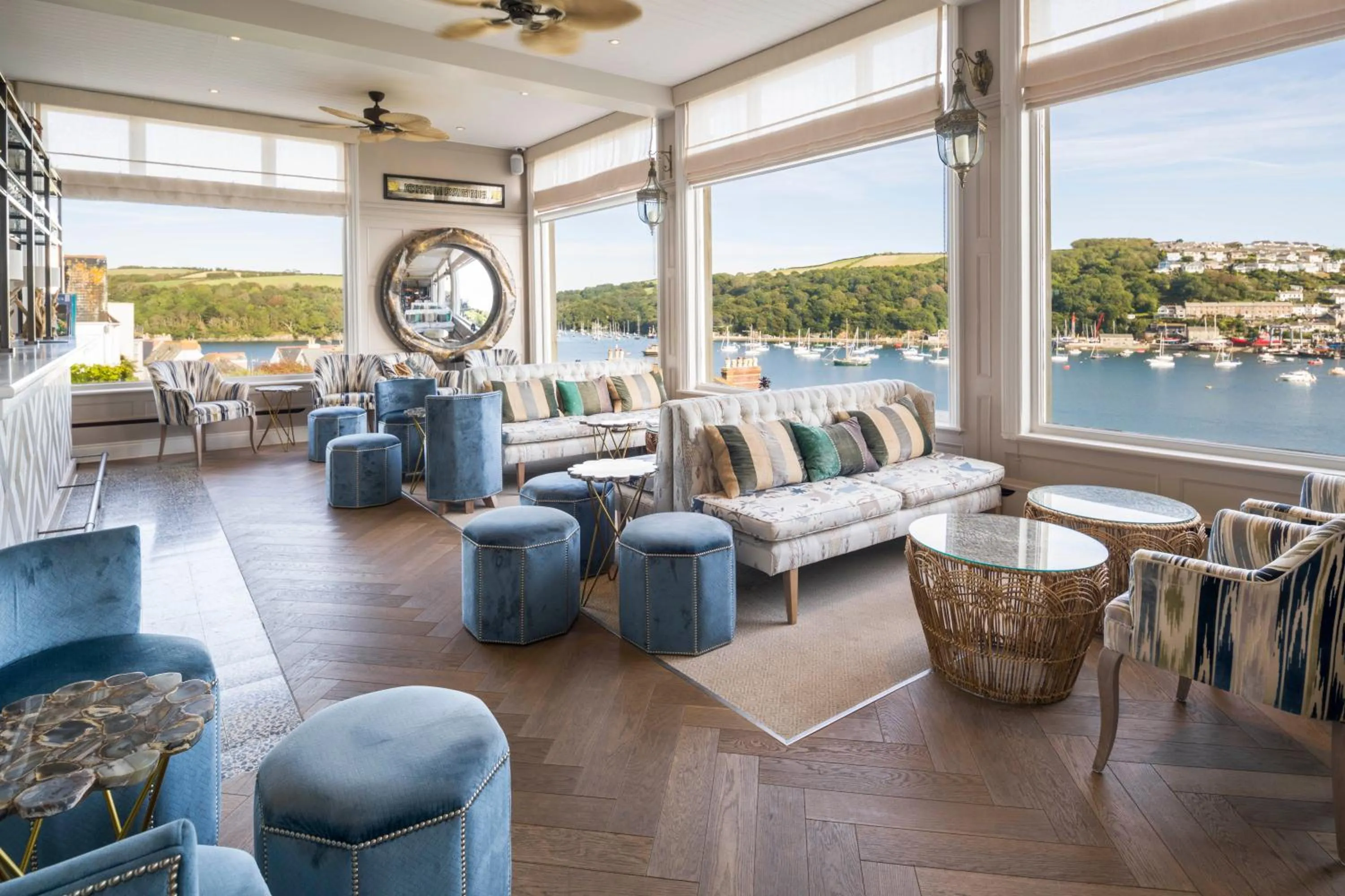 Seating area in Harbour Hotel Fowey