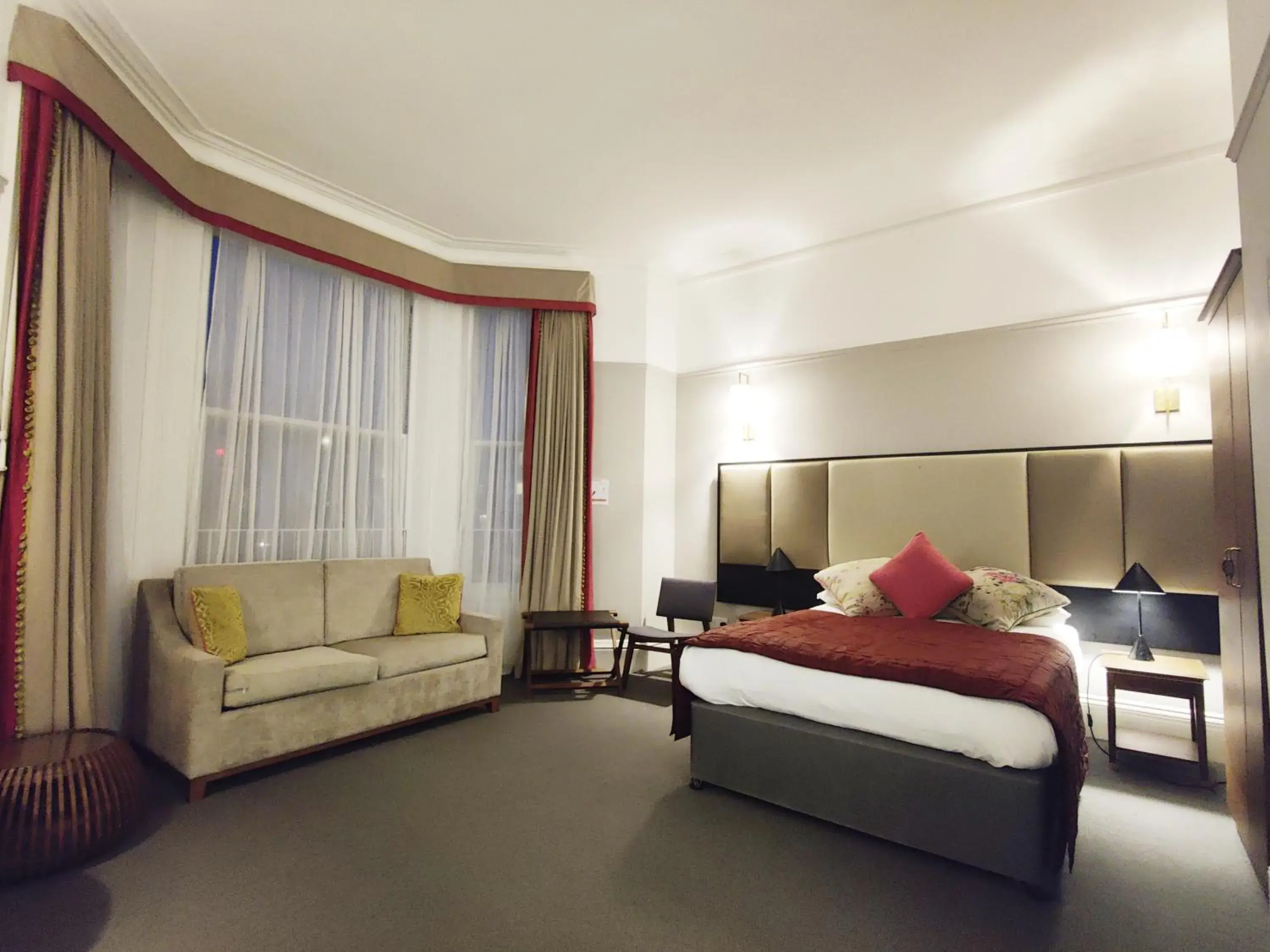 Decorative detail, Bed in Blue Bells Hotel Decorative detail, Bed in Blue Bells Hotel