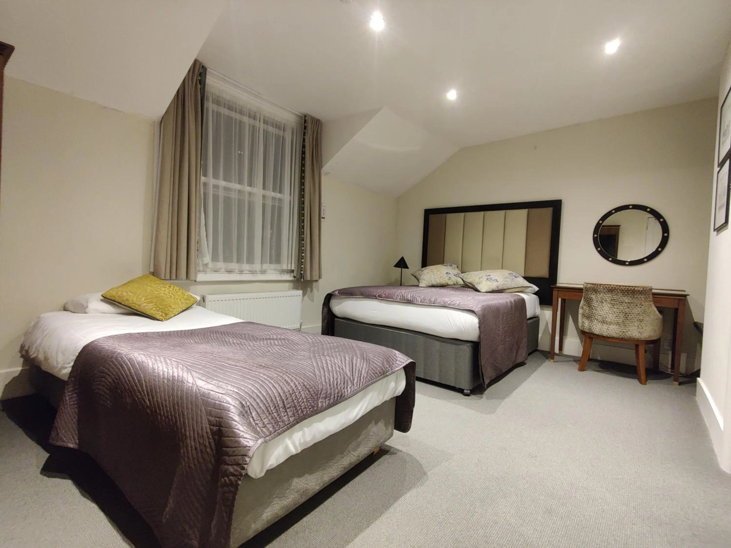 Decorative detail, Bed in Blue Bells Hotel