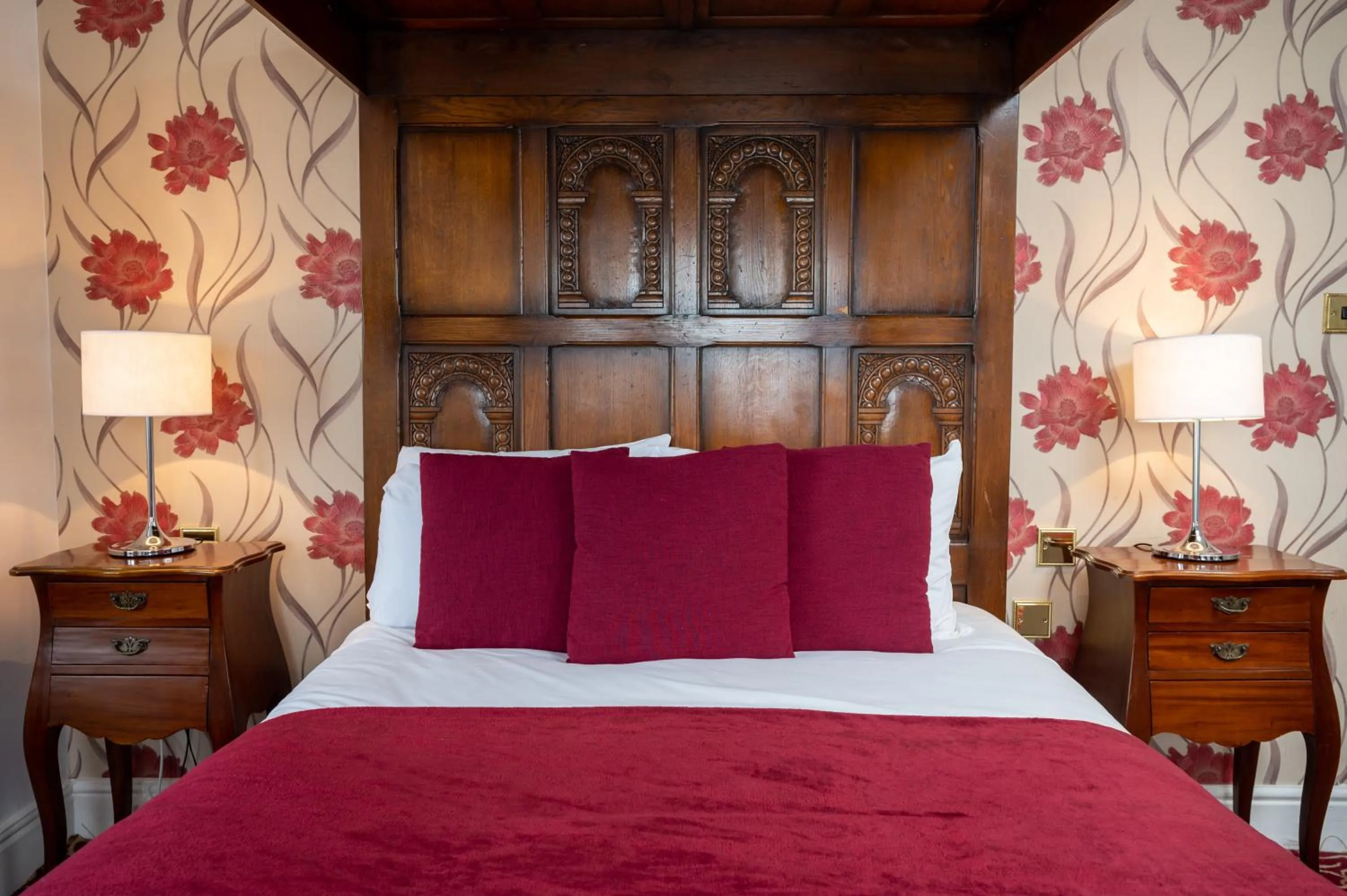 Bed in Rising Sun Hotel by Greene King Inns