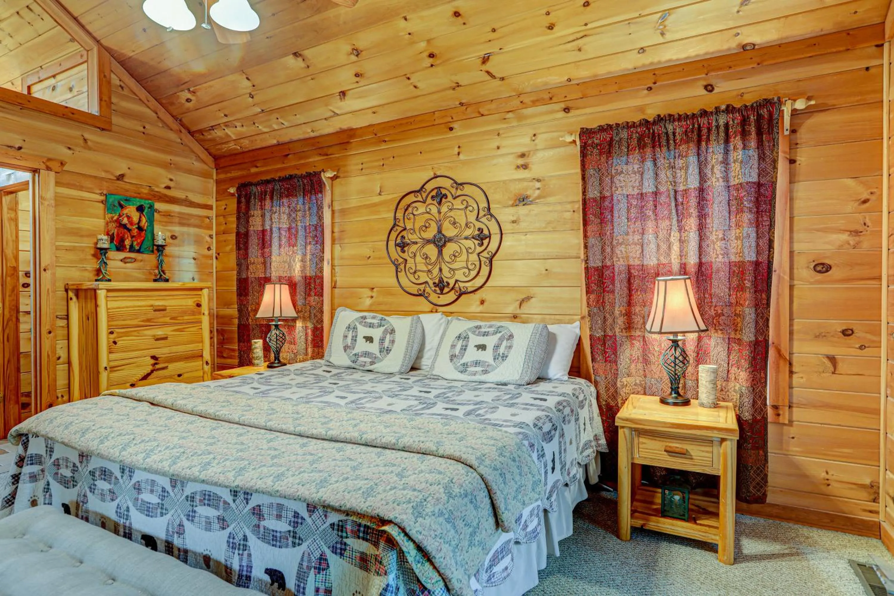 Bed in Panoramic View