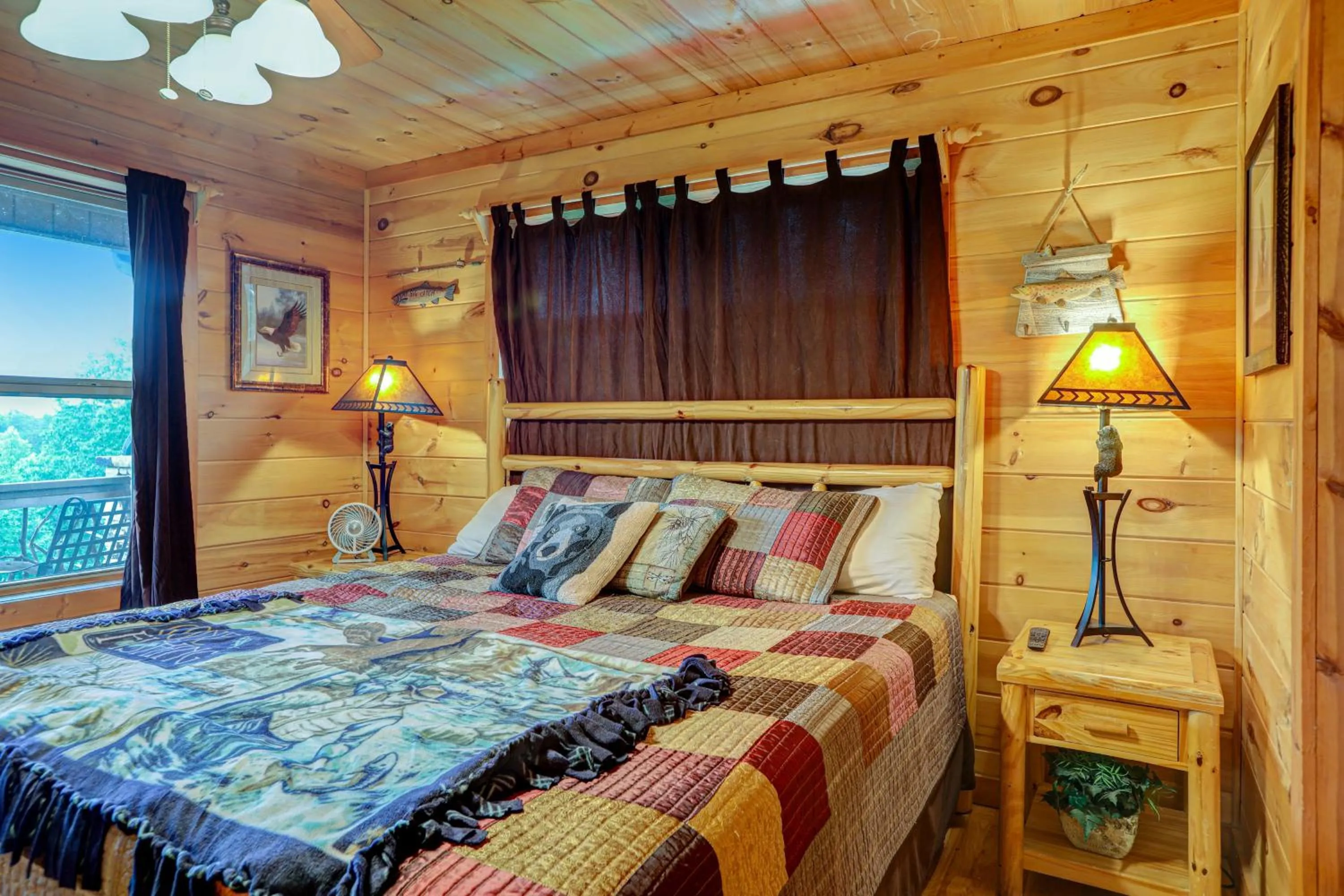 Bed in Panoramic View