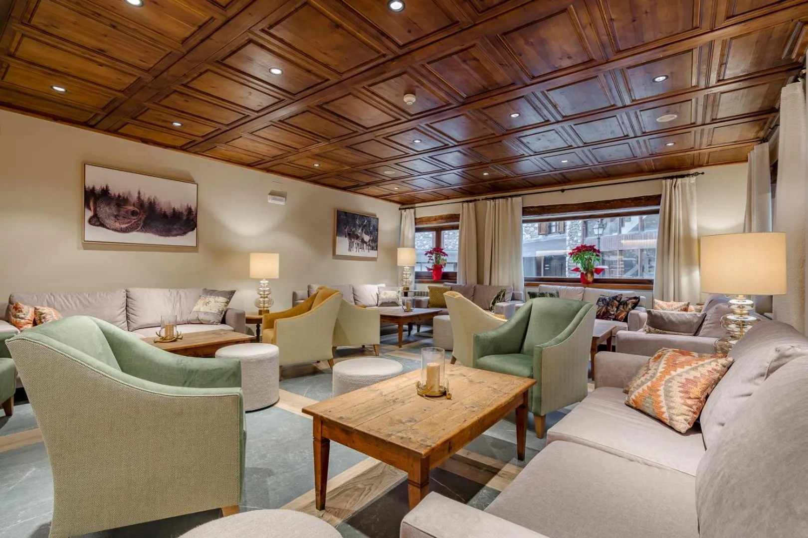 Living room in Hotel Chalet Bassibe