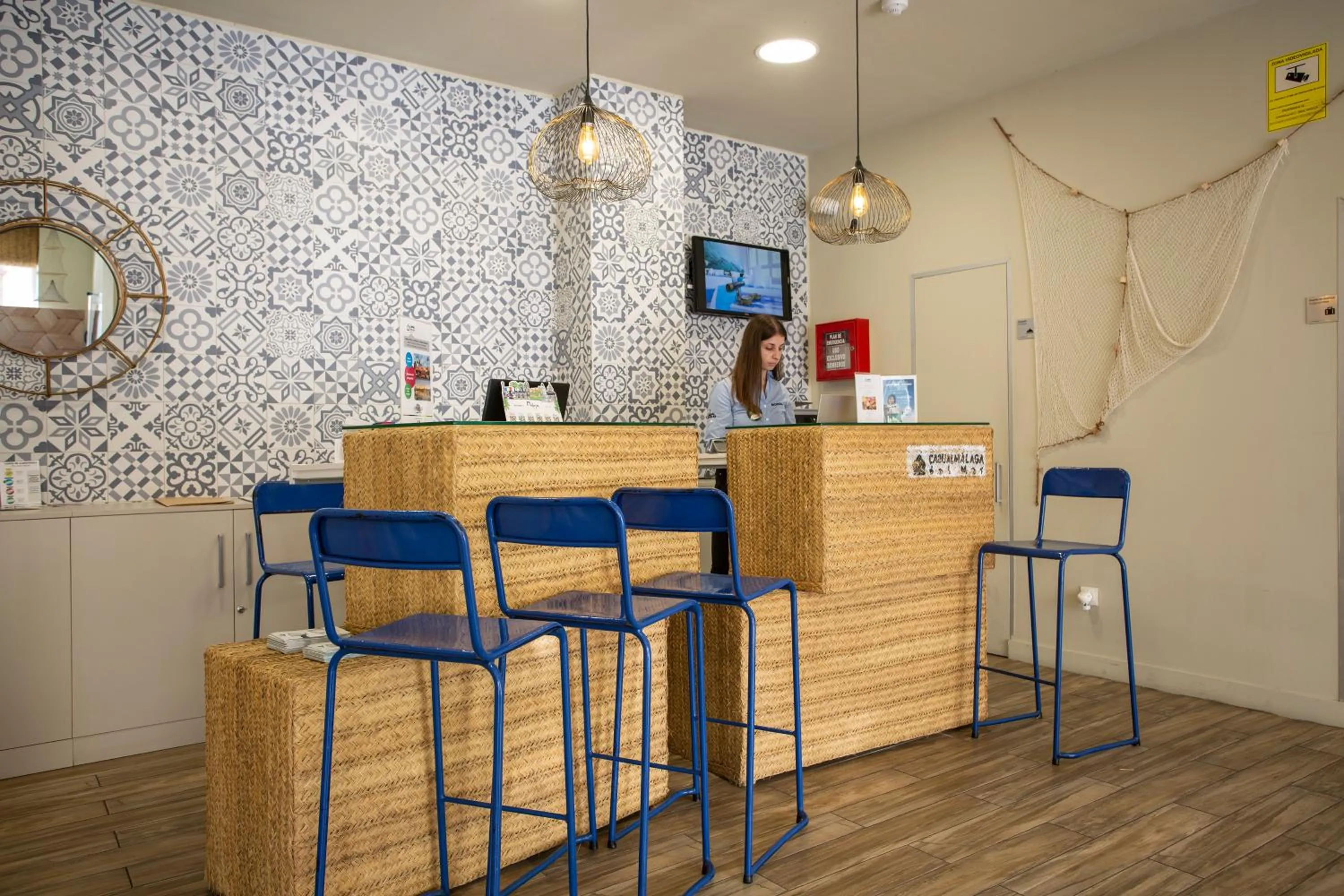 Lobby or reception in Casual del Mar Málaga