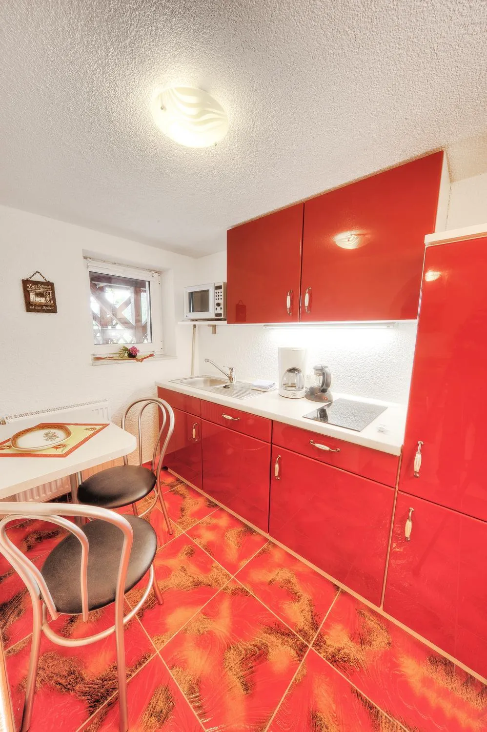 Kitchen or kitchenette in Appartements und Ferienhaus Gasthof Kanzlersgrund