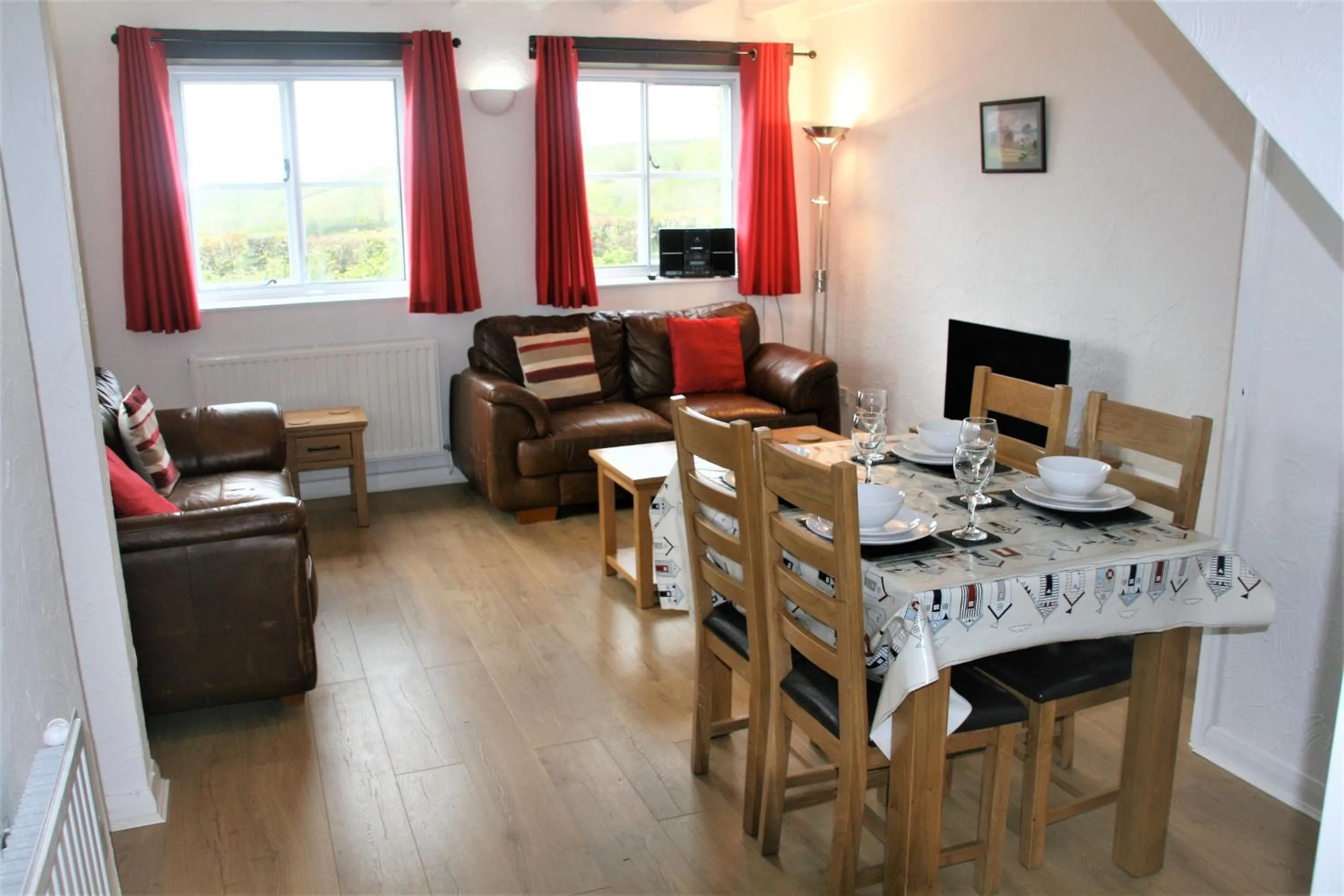 Living room in Glebe House Cottages