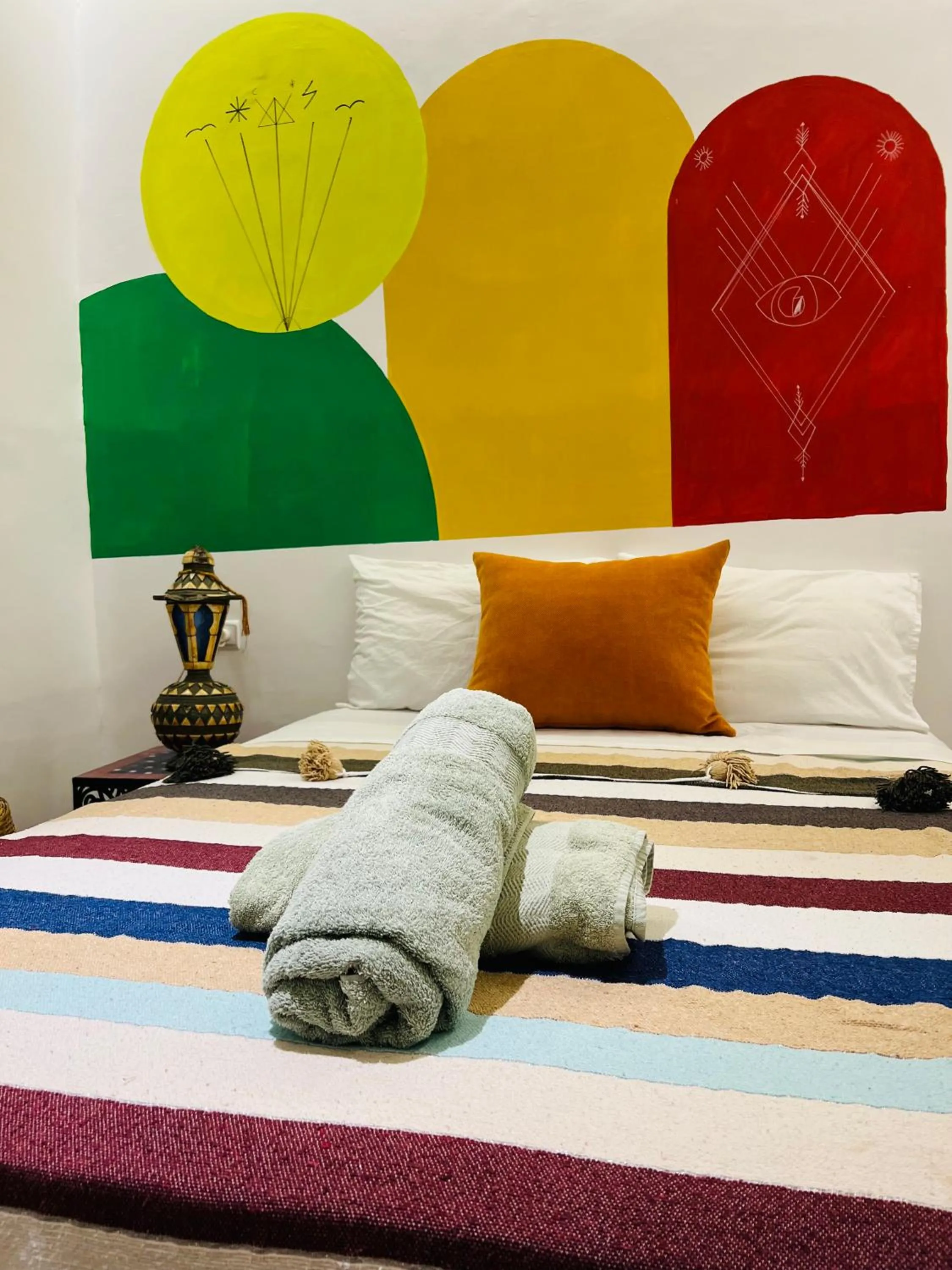 Bed in Art Riad Au Bord De La Mer