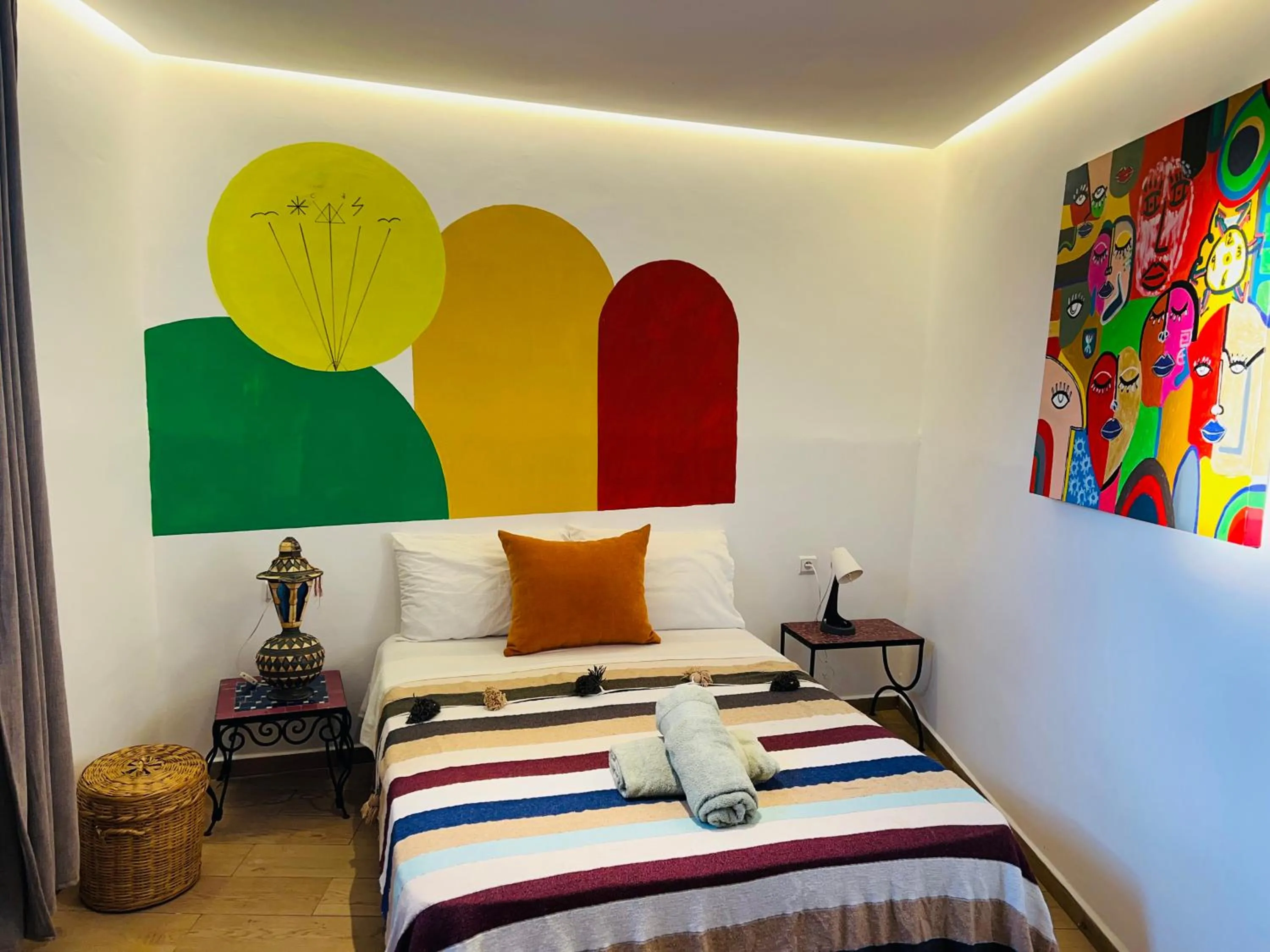 Bed in Art Riad Au Bord De La Mer