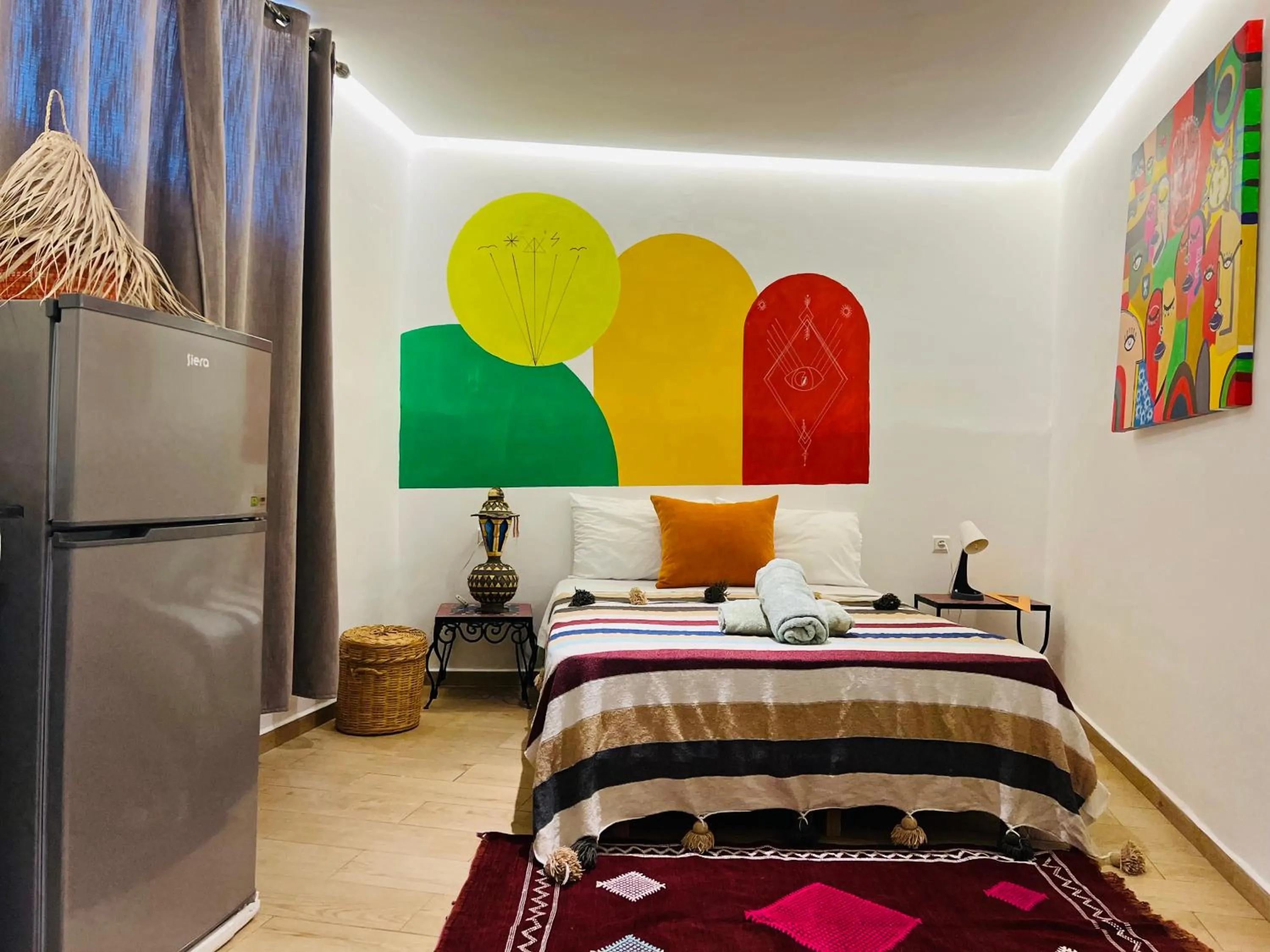 Bed in Art Riad Au Bord De La Mer
