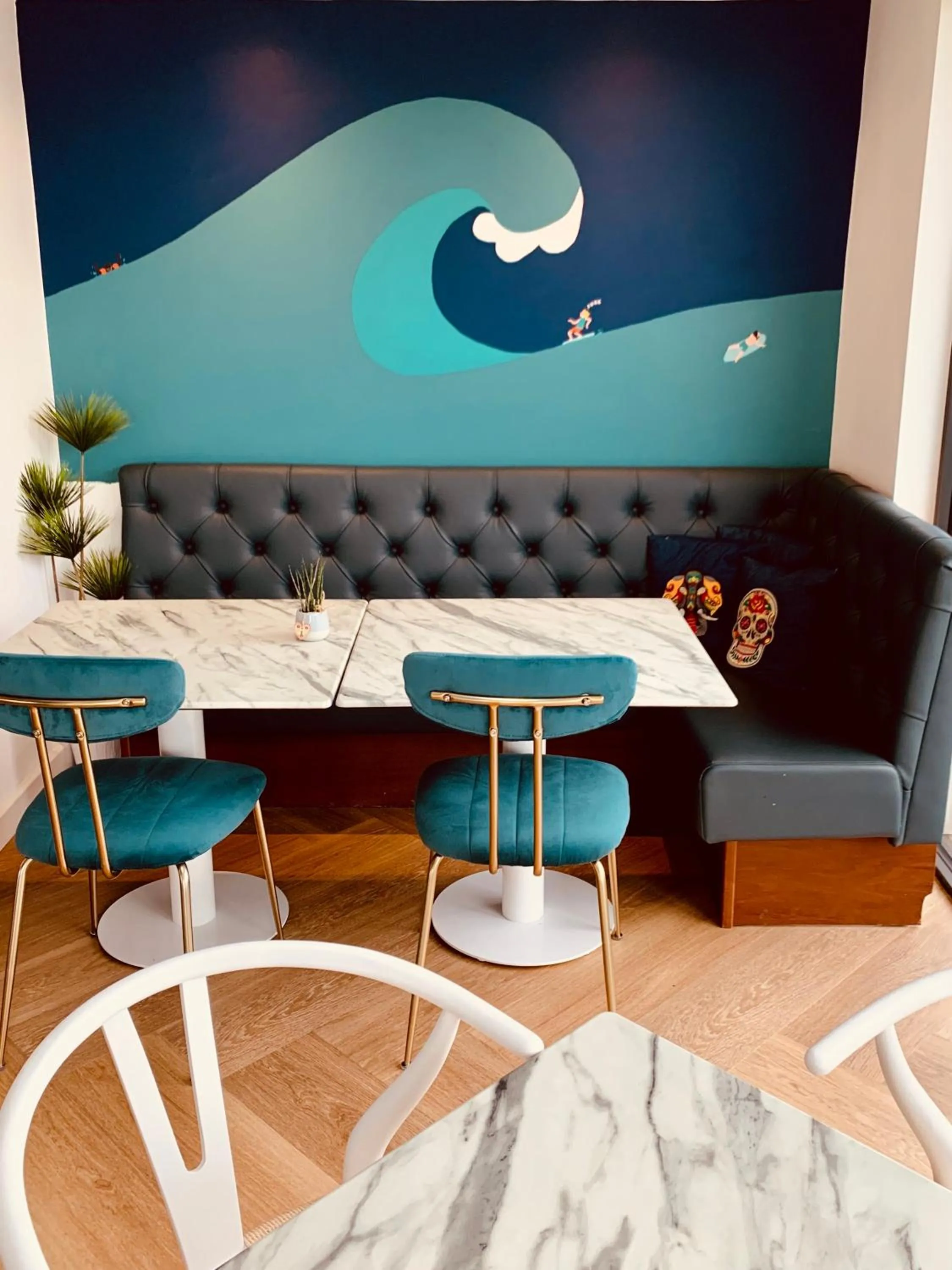 Seating area in Porth Beach Hotel