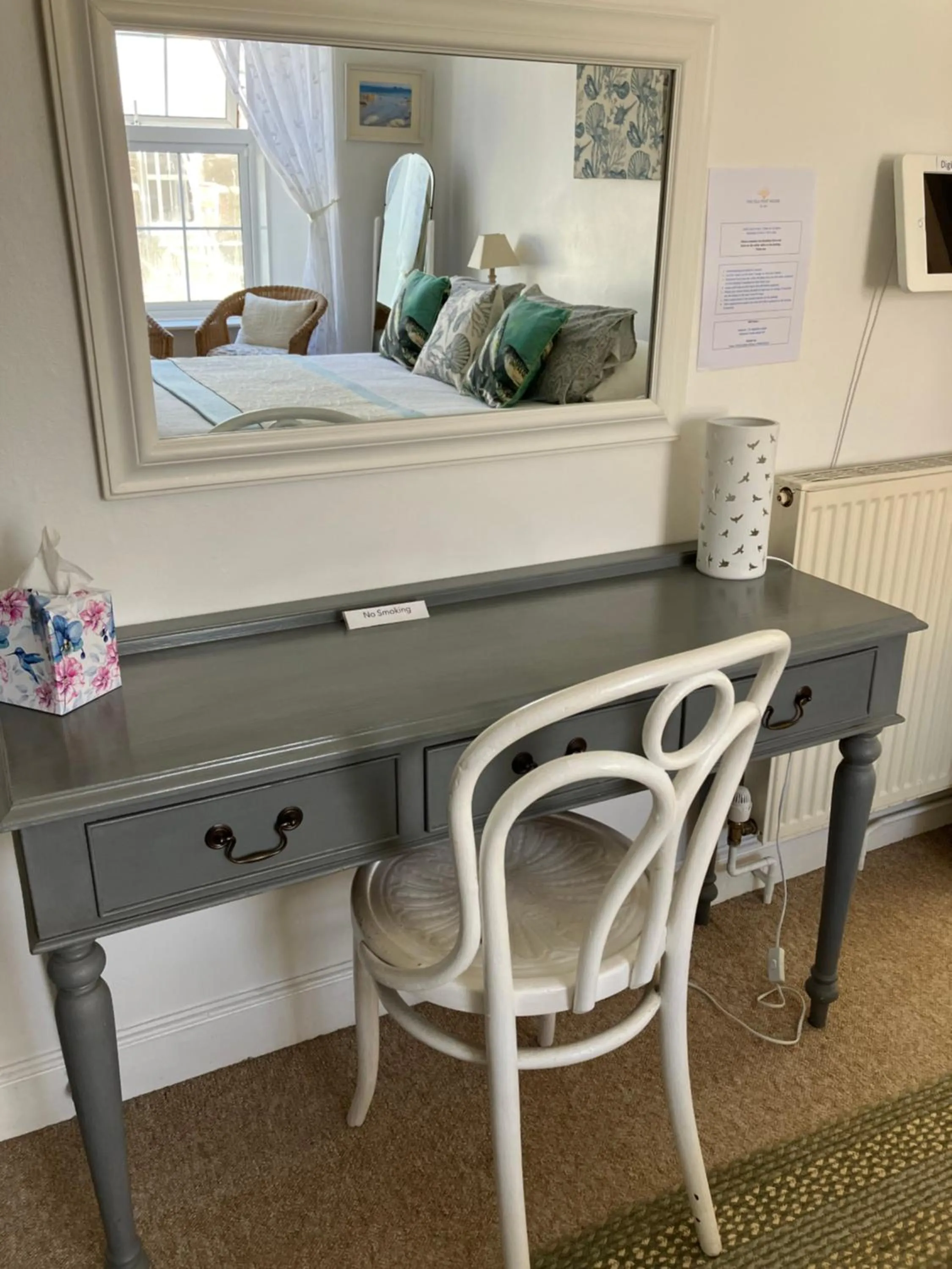 Decorative detail, Bed in The Old Post House B&B