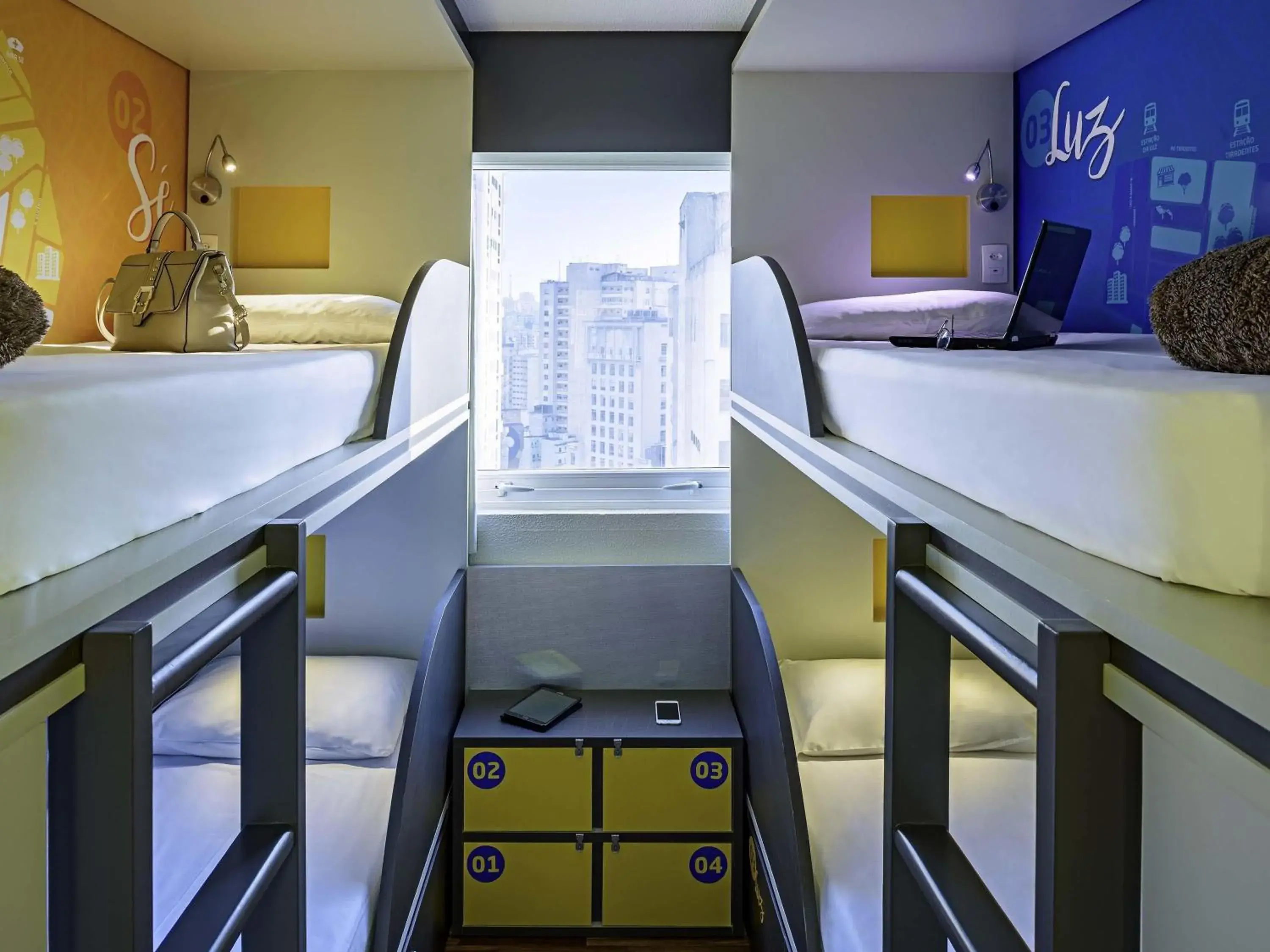 Family Room with Two Bunk Beds - single occupancy in ibis budget SP Centro Sao Joao Family Room with Two Bunk Beds - single occupancy in ibis budget SP Centro Sao Joao