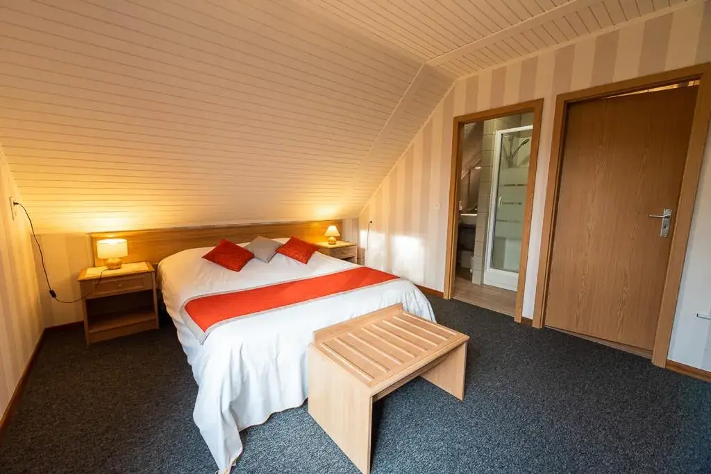 Double Room in Logis - Hotel Restaurant La Sapinière Double Room in Logis - Hotel Restaurant La Sapinière