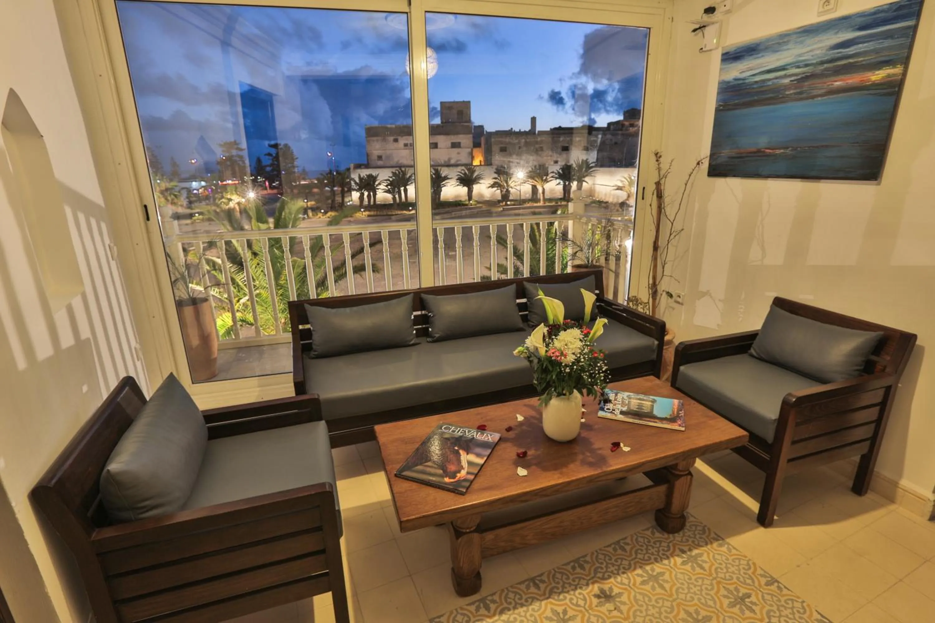 Garden view in Riad Diamant Blanc