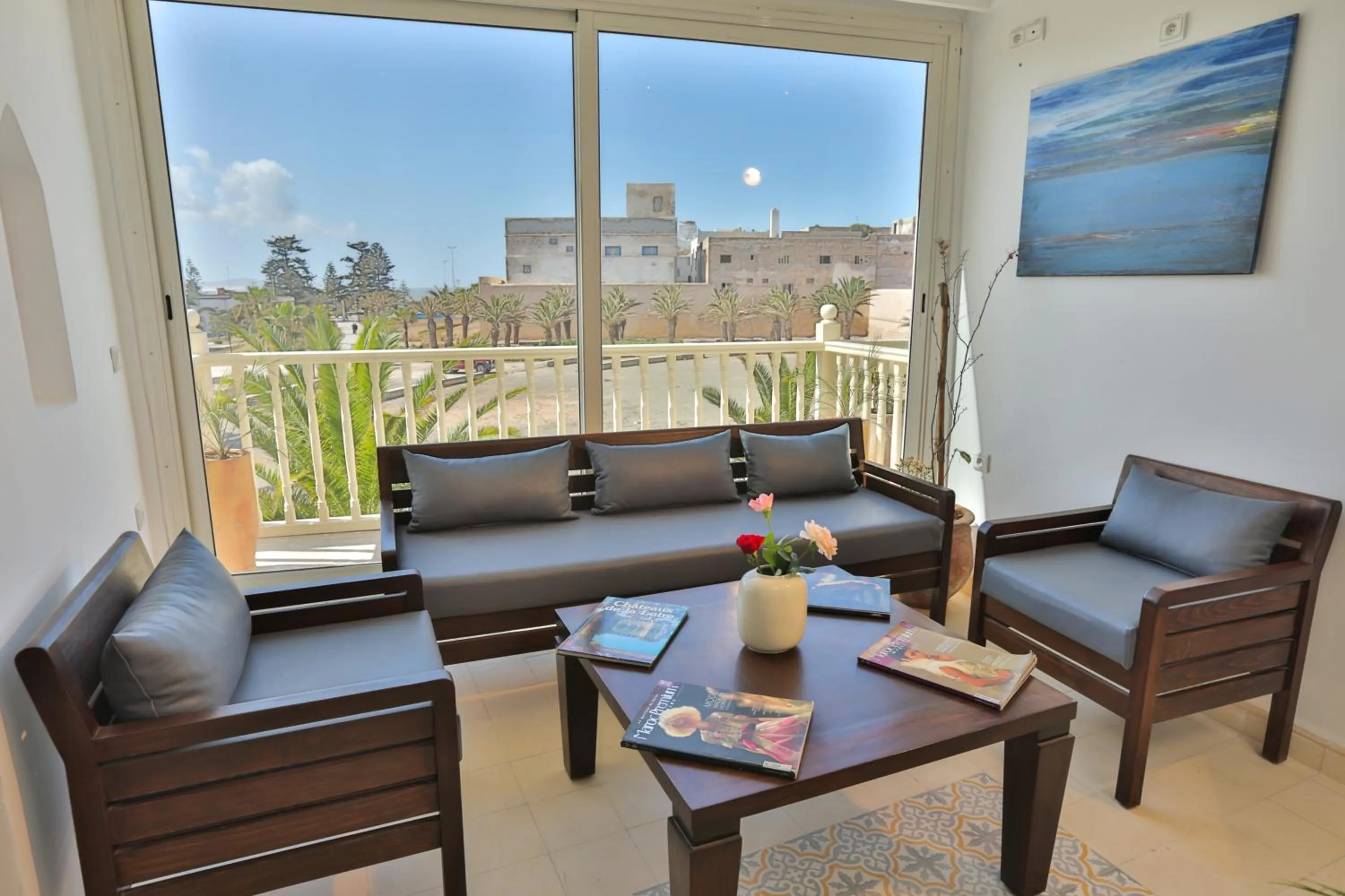 Living room in Riad Diamant Blanc