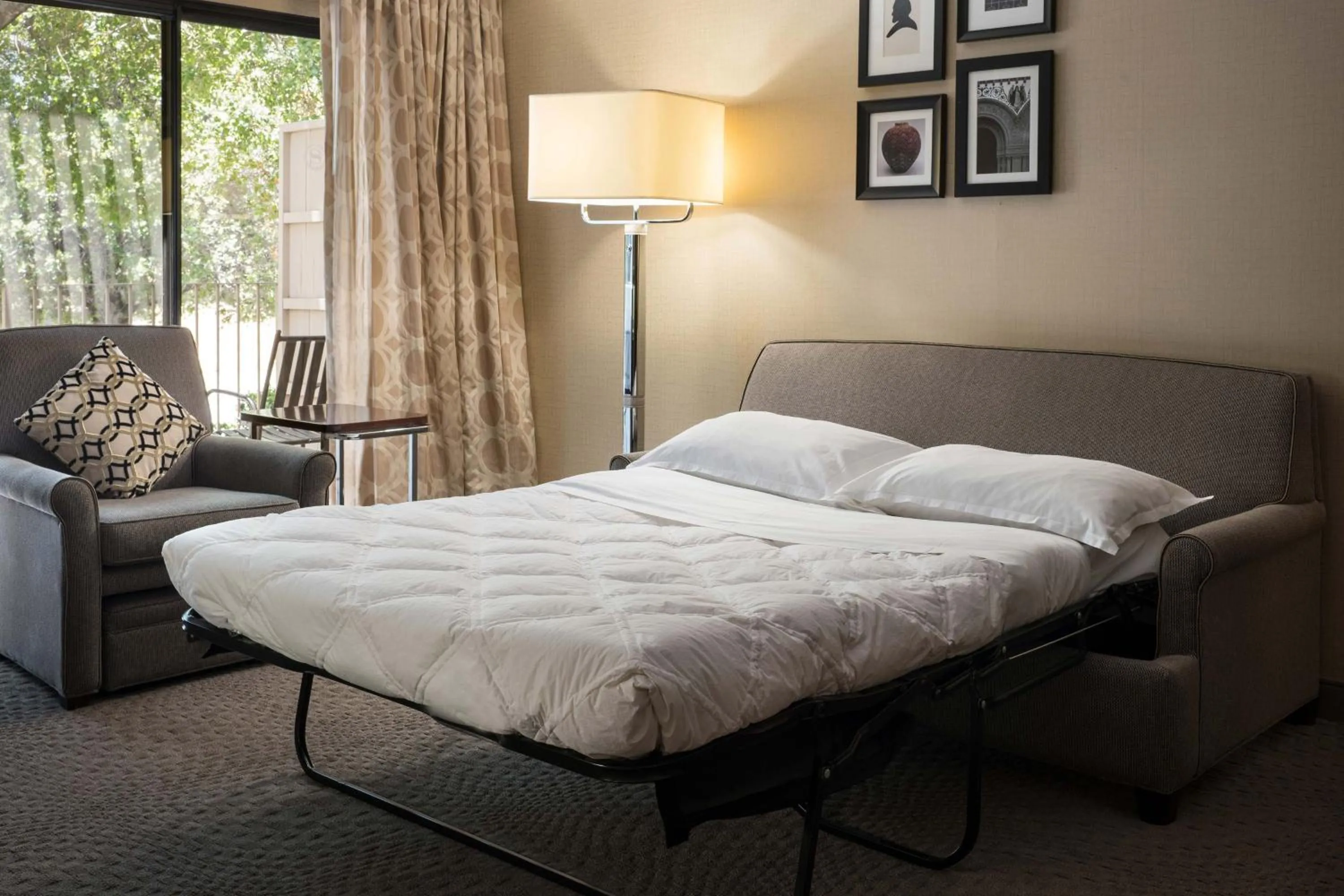 Photo of the whole room, Bed in Sheraton Palo Alto Hotel