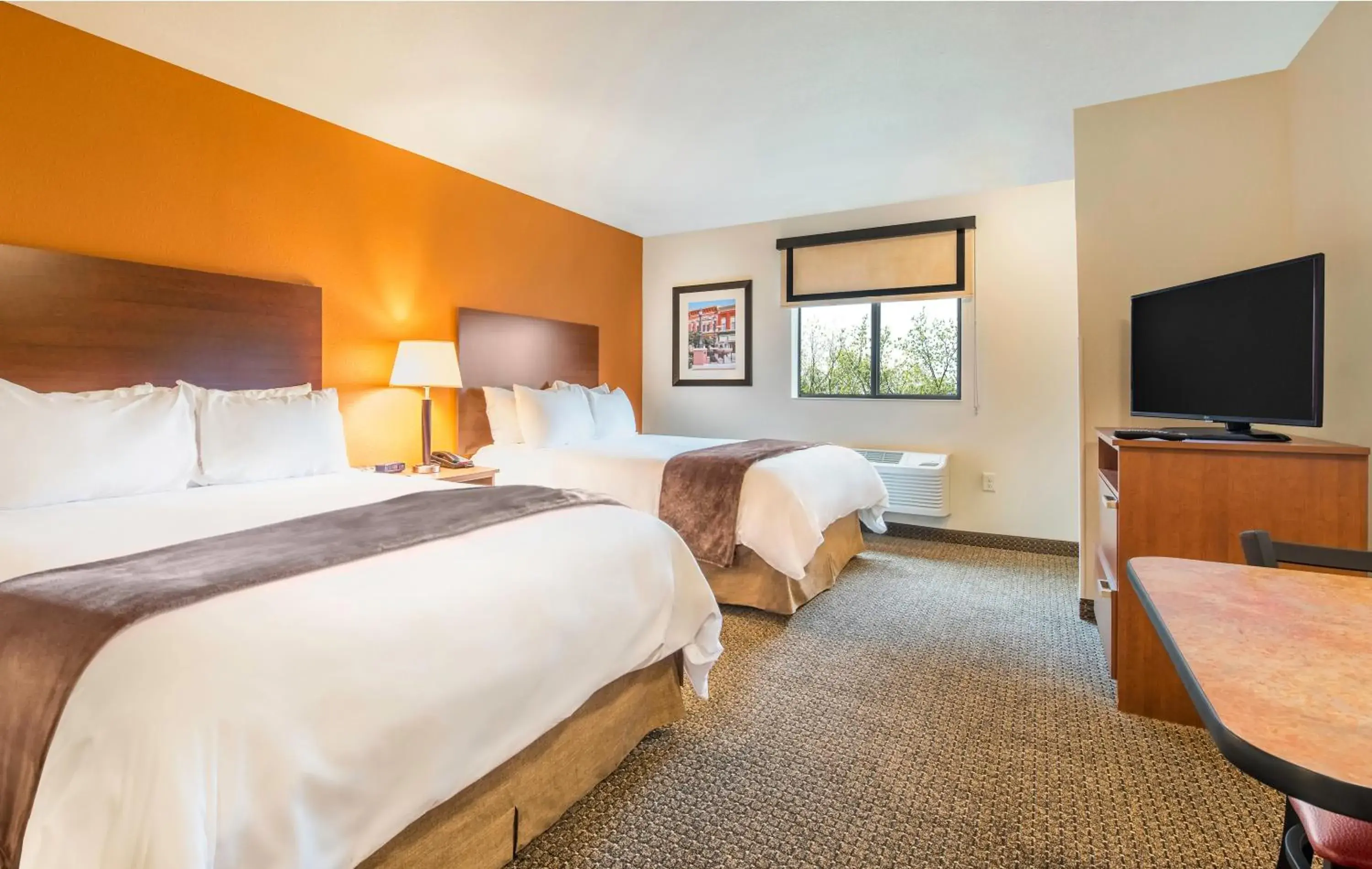 Queen Room with Two Queen Beds - Recliner - Hearing Accessible in My Place Hotel Rapid City Queen Room with Two Queen Beds - Recliner - Hearing Accessible in My Place Hotel Rapid City