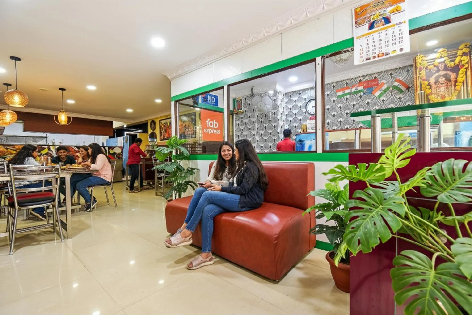Seating area in FabHotel Ivory Pearl - BTM Layout
