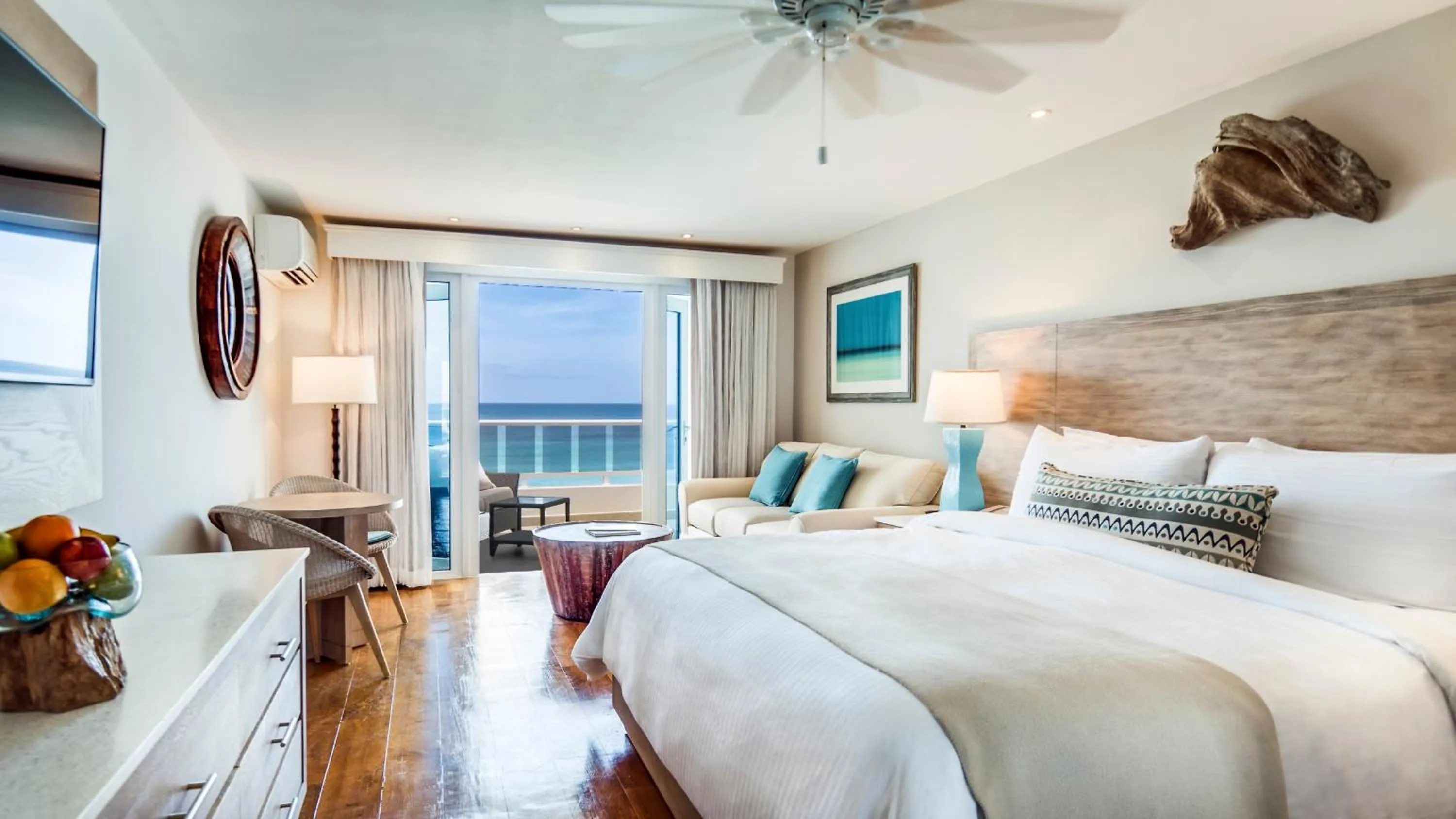 Bed in Waves Resort & Spa, Barbados, An Autograph Collection All-Inclusive Resort