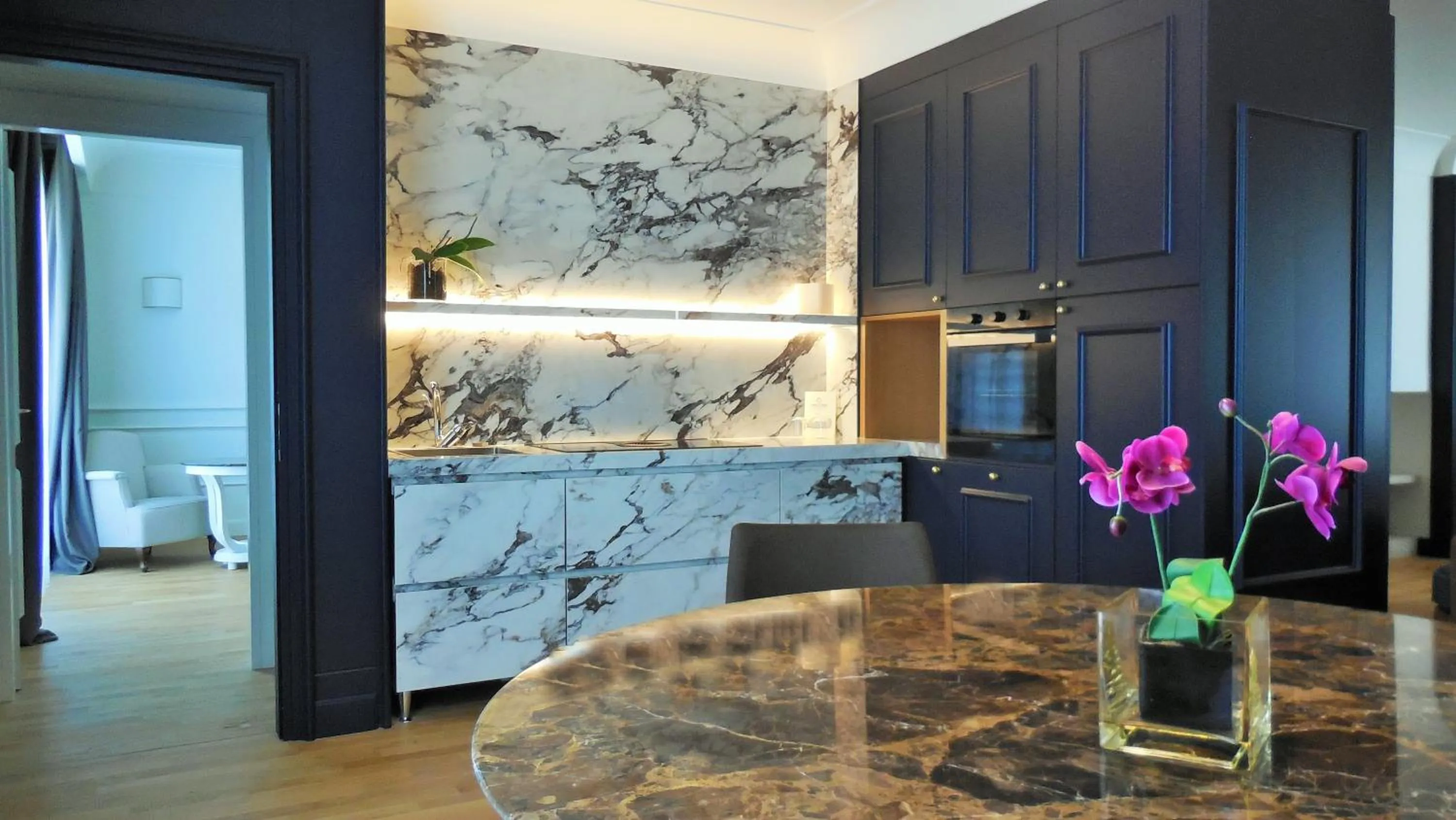 Kitchen or kitchenette in Hotel Marechiaro