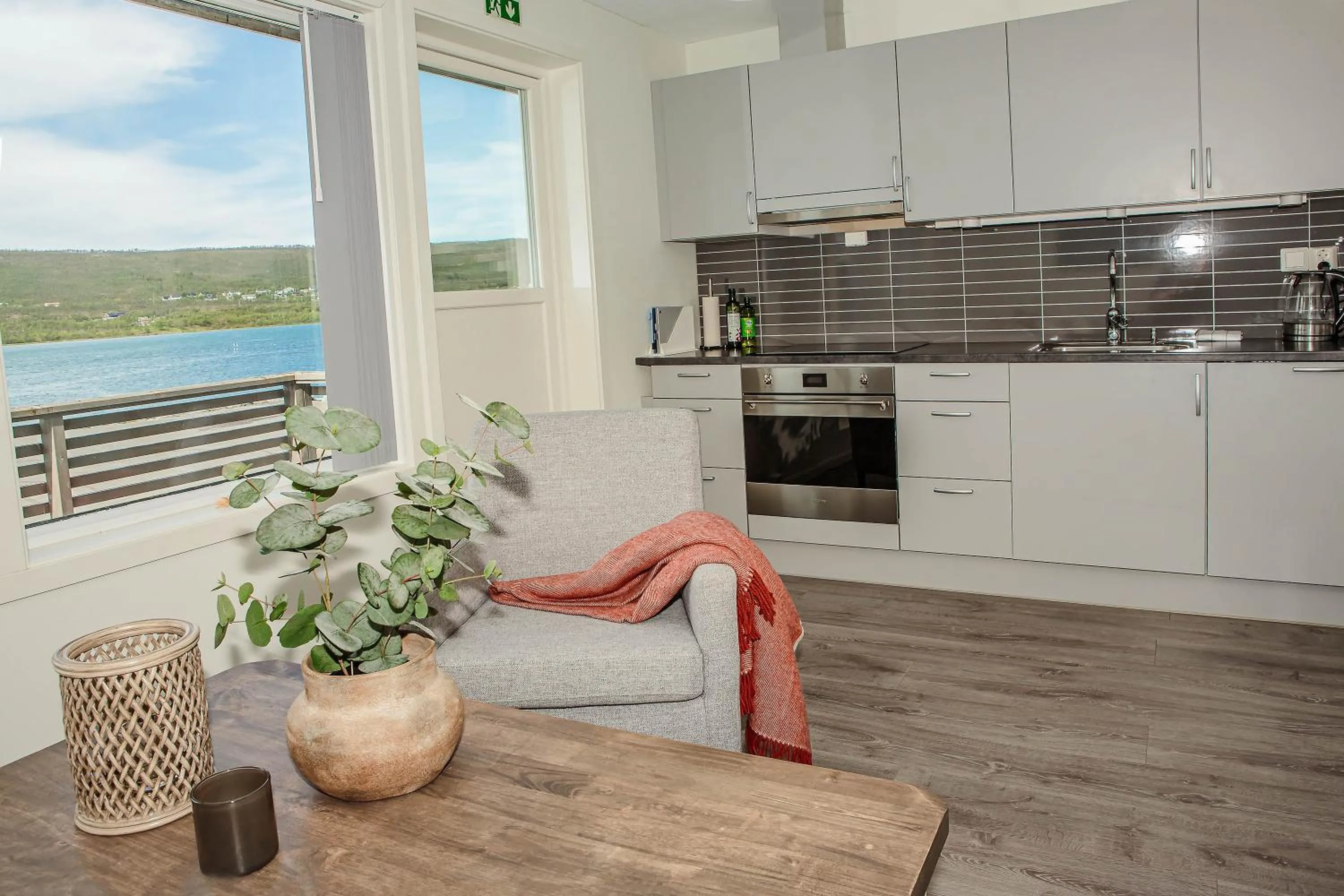 kitchen in Lyngen Experience Apartments
