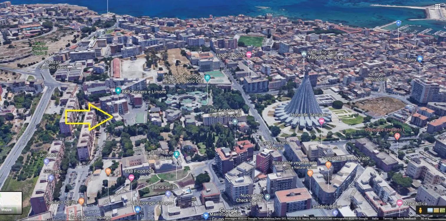 Bird's eye view in Zenzero e Limone
