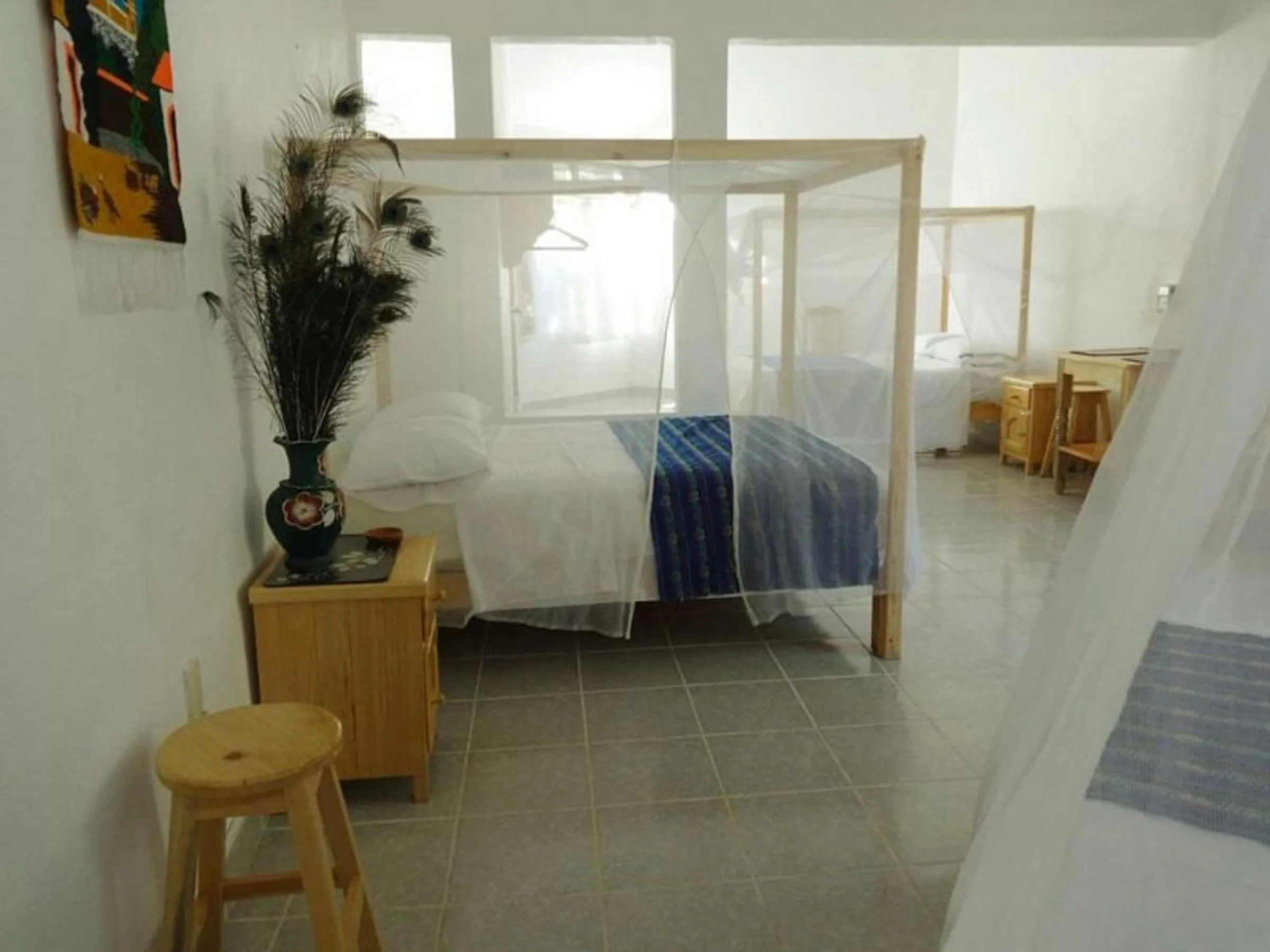 Bed in El Eden Bungalows