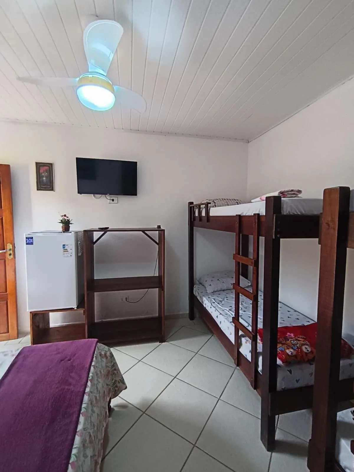 Bed in Pousada da Tom-Ubatuba Perequê-Açu