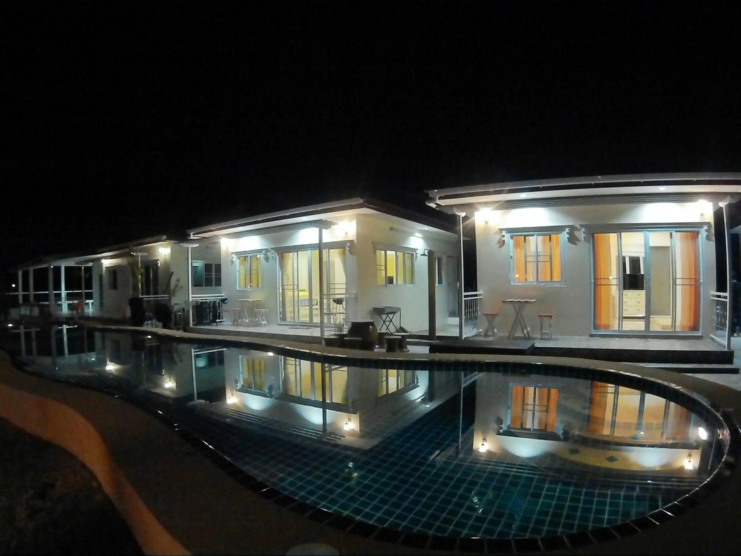 Property building in Sky and water resort