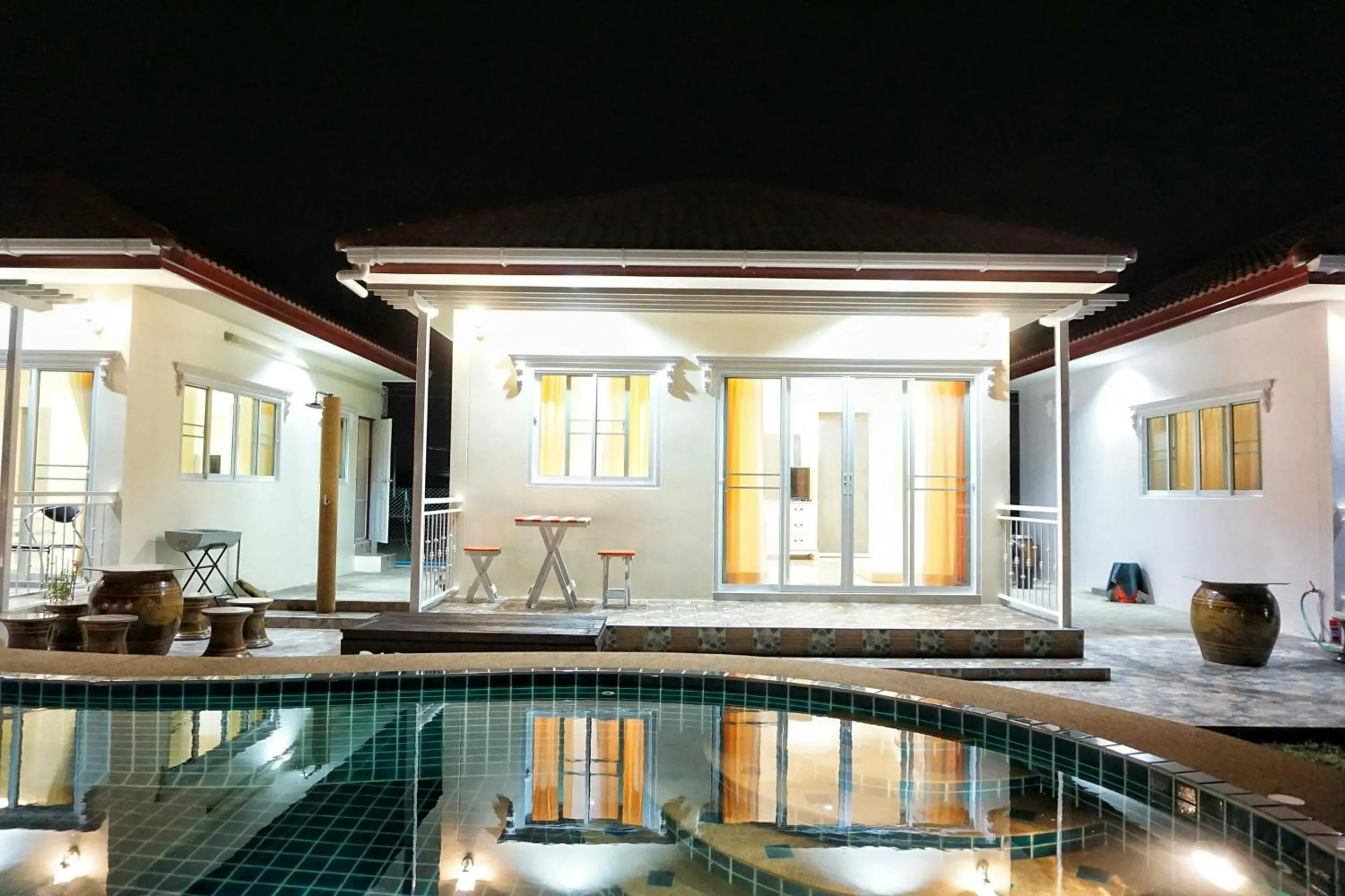 Property building in Sky and water resort