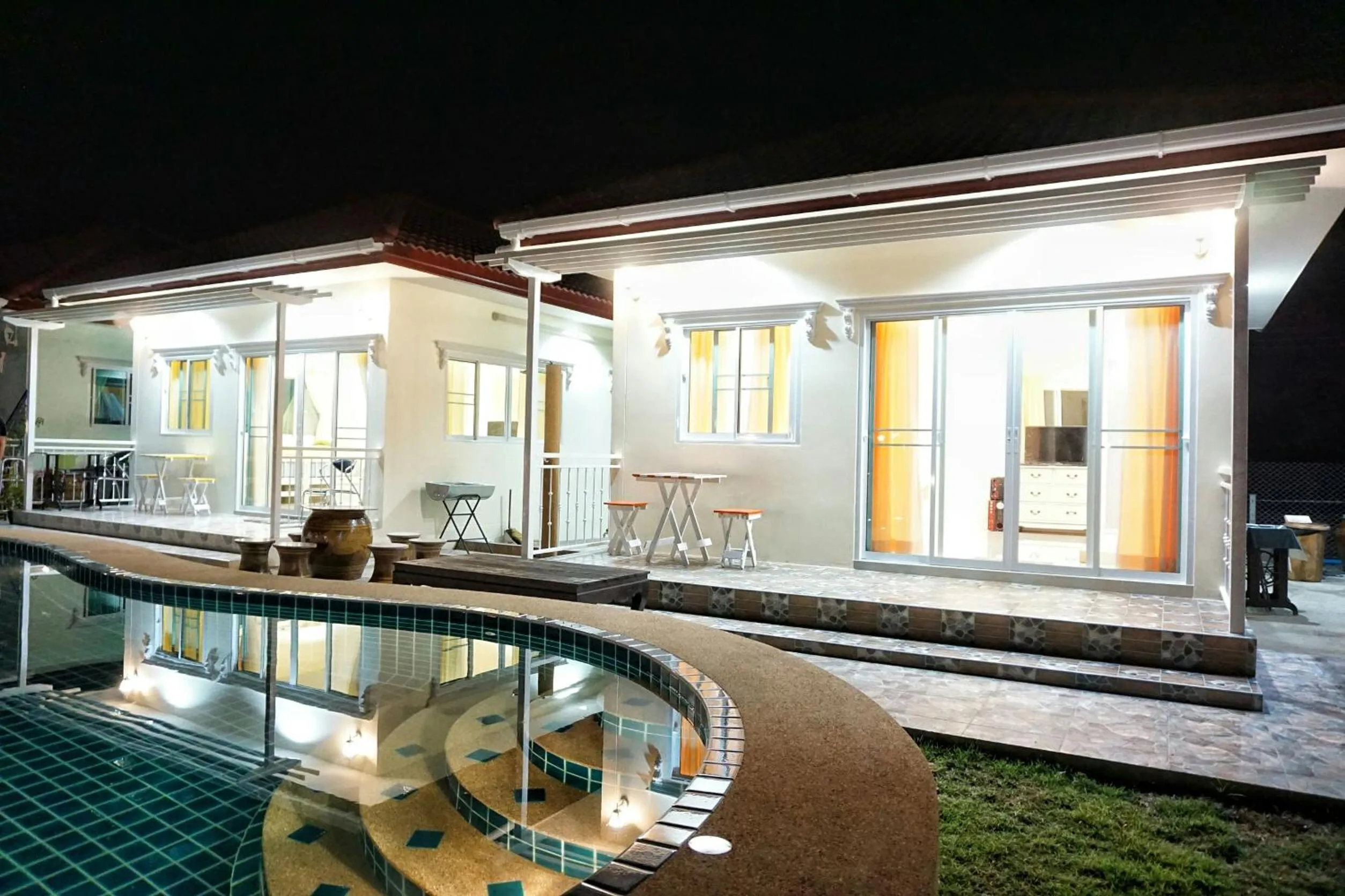 Property building in Sky and water resort